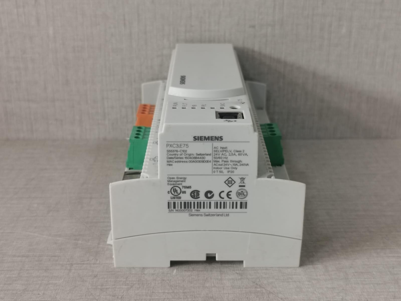 Siemens PXC3.E75 SIEMENS PXC3.E75 ROOM AUTOMATION STATION 4