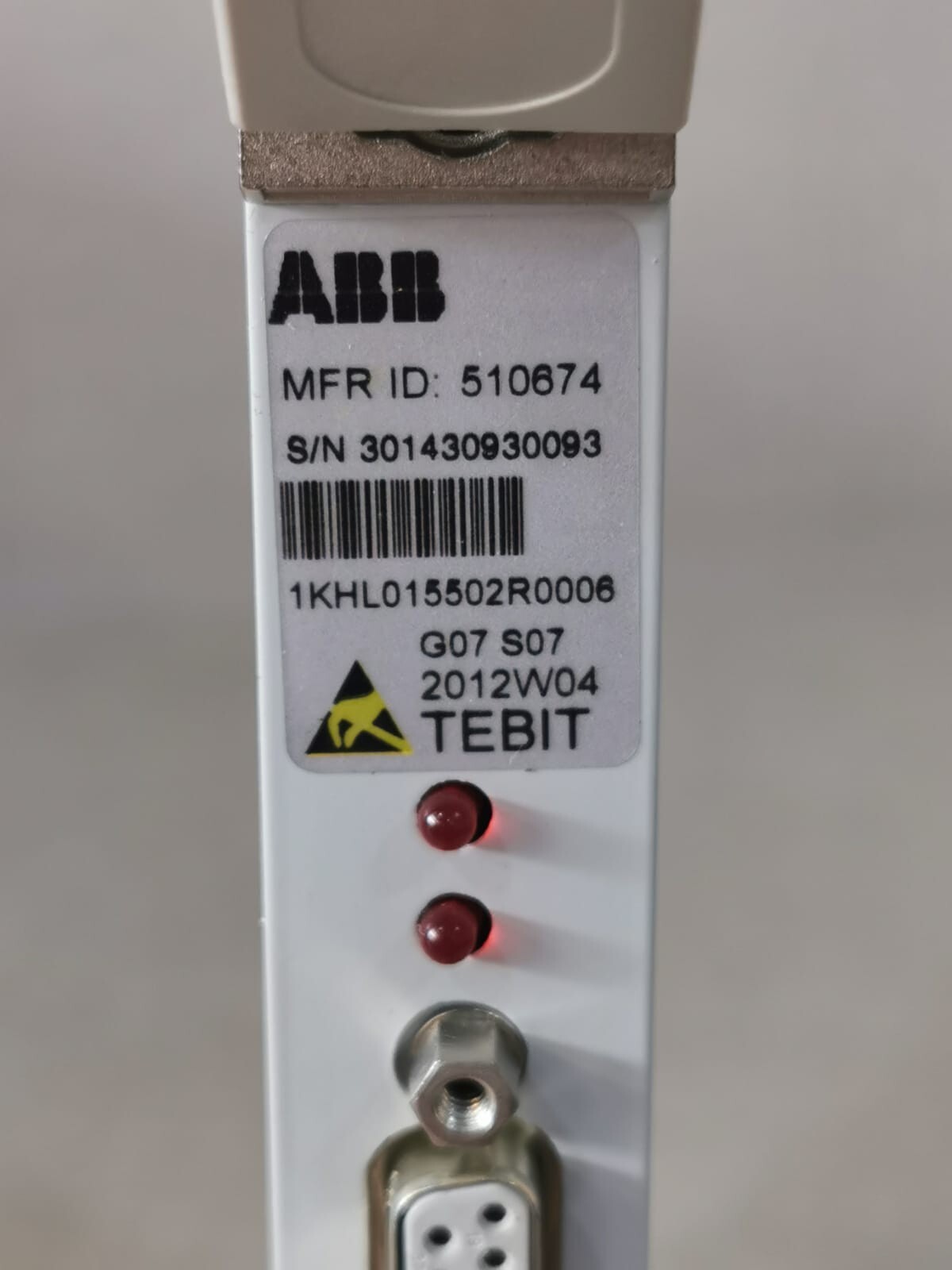 ABB 1KHL015502R0006 ABB 1KHL015502R0006, N4BD TEBIT PCB Card 2