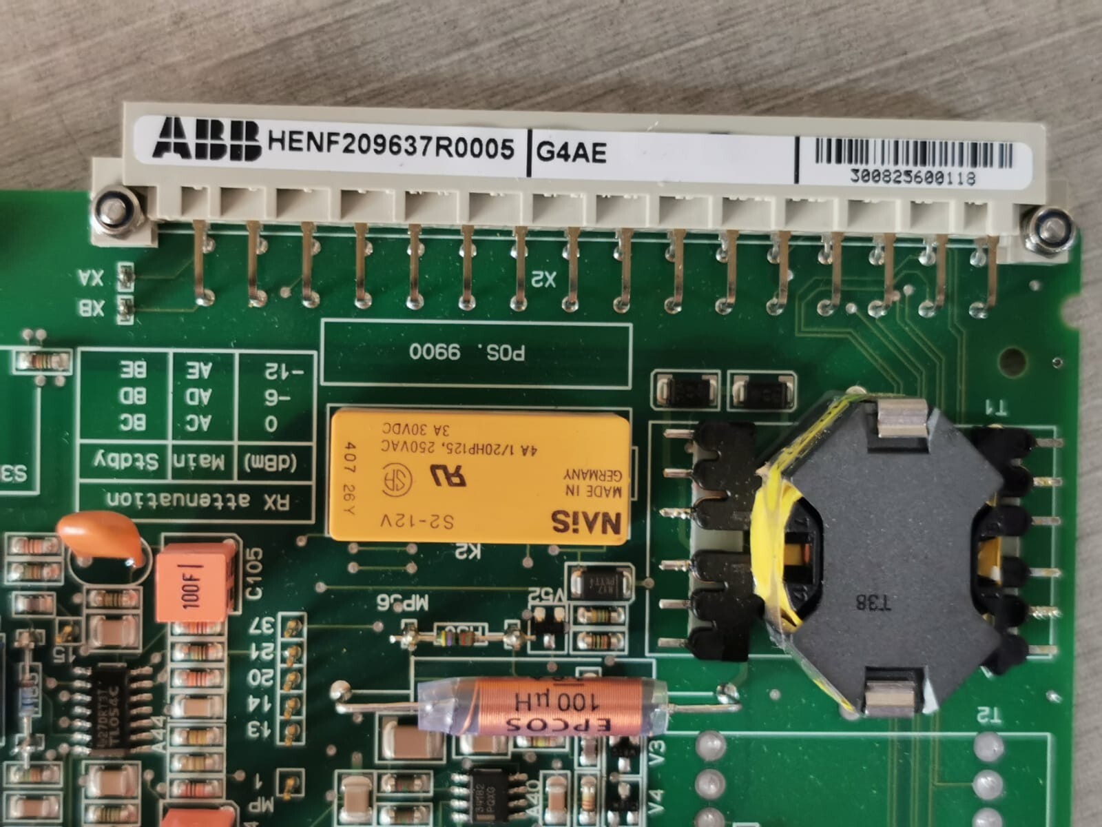 ABB HENF209637R0005 ABB HENF209637R0005, G4AE PCB Card 2