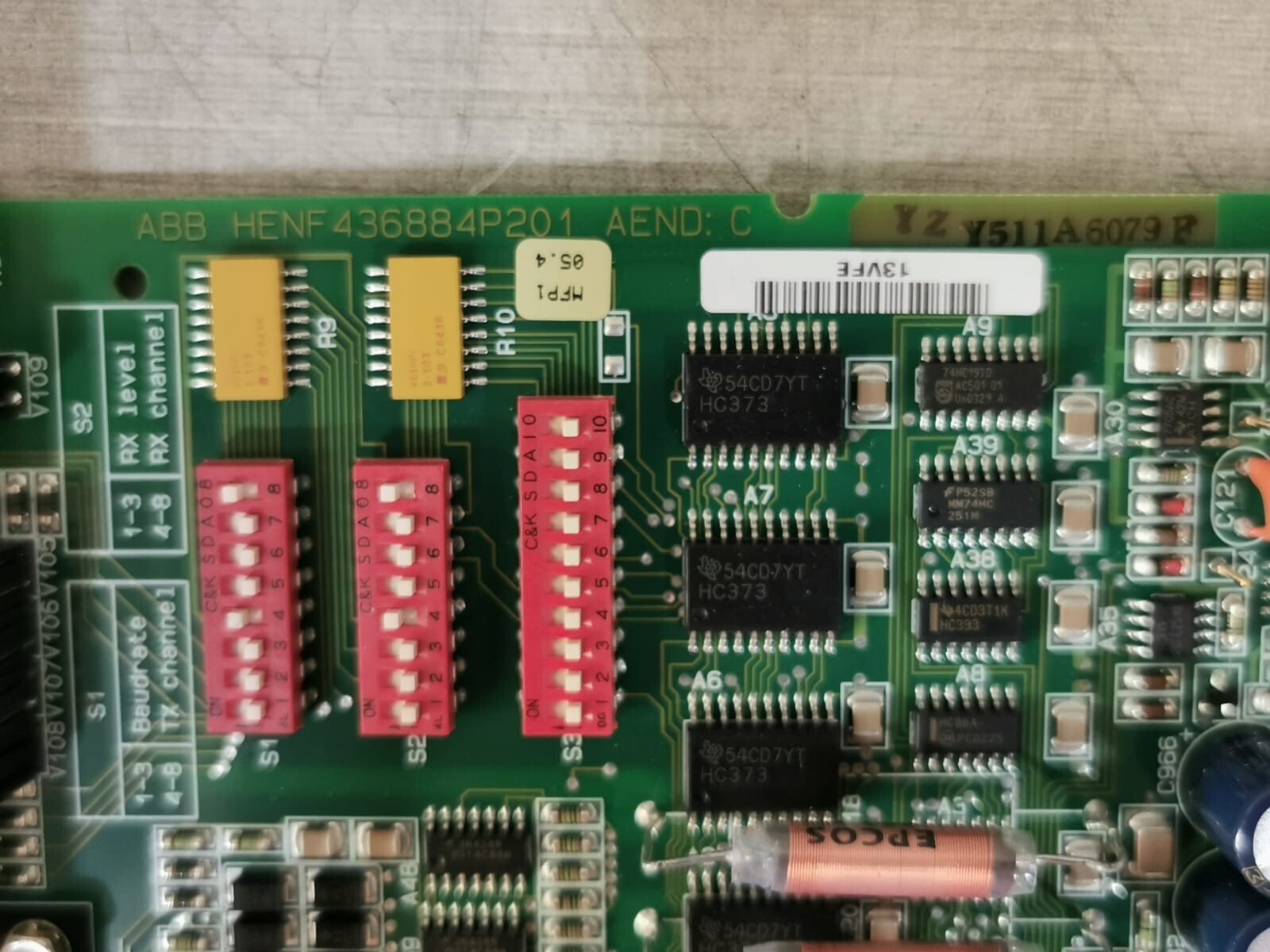 ABB HENF209637R0005 ABB HENF209637R0005, G4AE with MODEM PCB Card 3