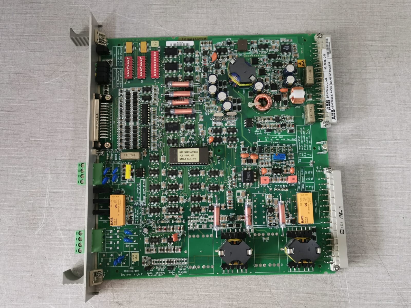 ABB HENF209637R0005 ABB HENF209637R0005, G4AE with MODEM PCB Card 4