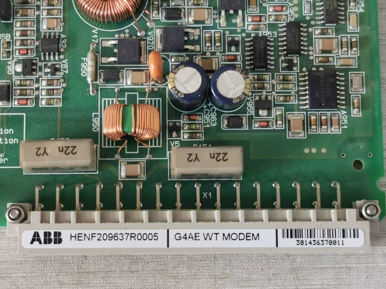 ABB HENF209637R0005 ABB HENF209637R0005, G4AE with MODEM PCB Card 3