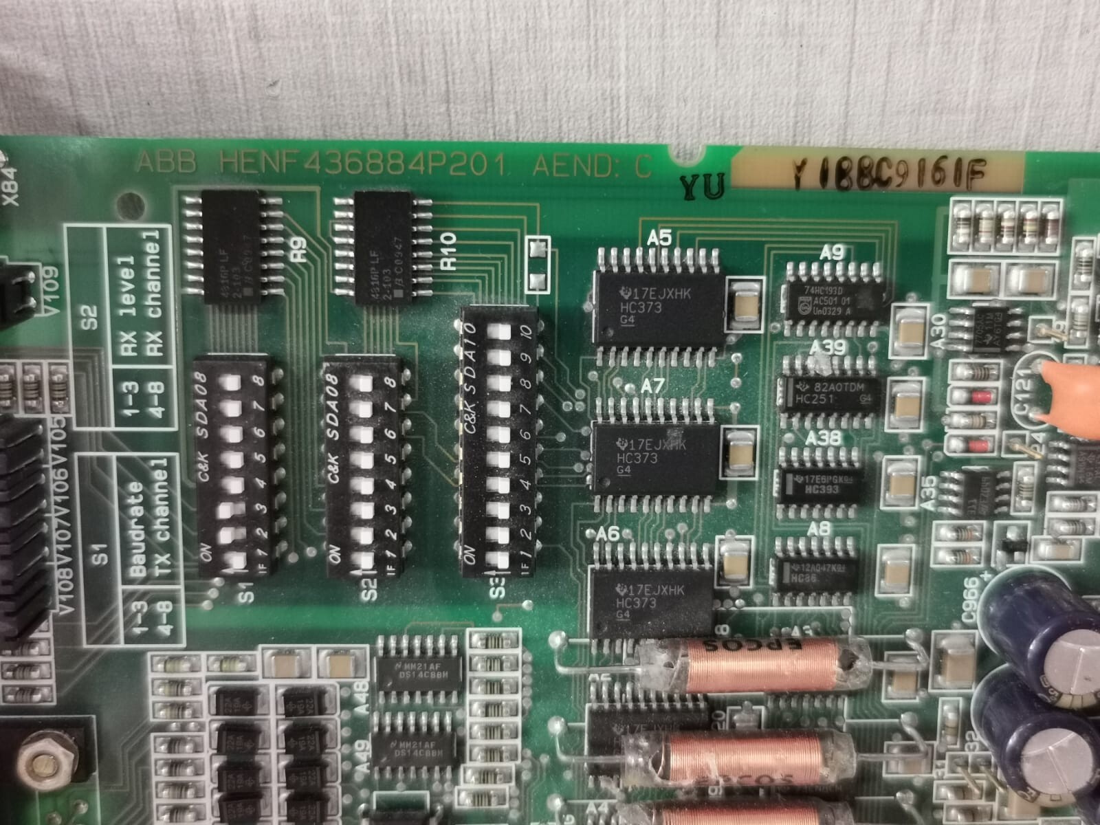 ABB HENF209637R0005 ABB HENF209637R0005, G4AE with MODEM PCB Card 4