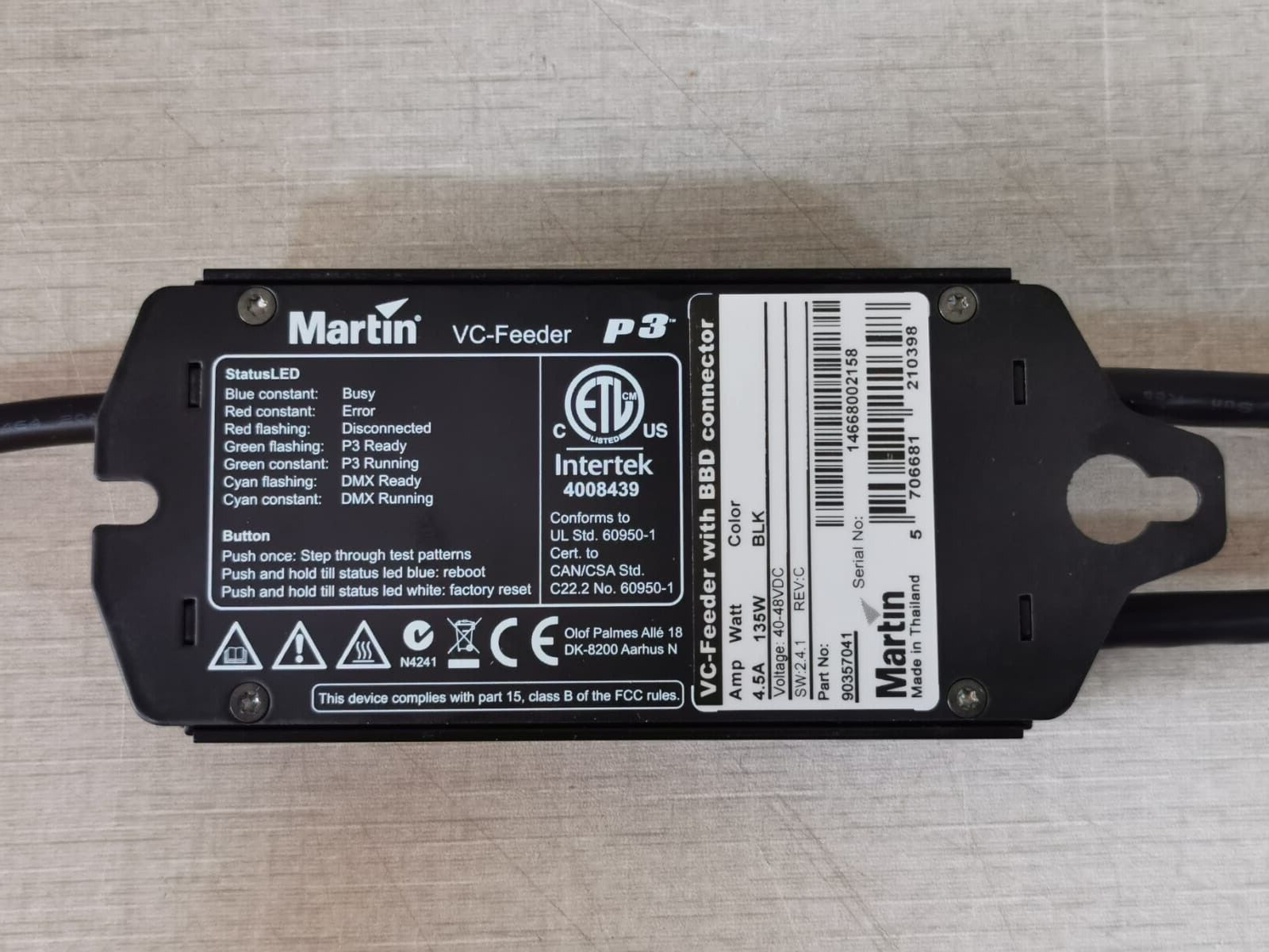 Martin 90357041 MARTIN VC-Feeder p3 with BBD Connector / Part No: 90357041 2