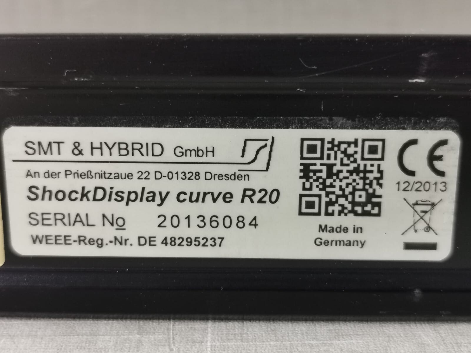 MONILOG MONILOG MONILOG SHOCKDISPLAY CURVE R20 TRANSPORTATION VIBRATION LOGGER 10