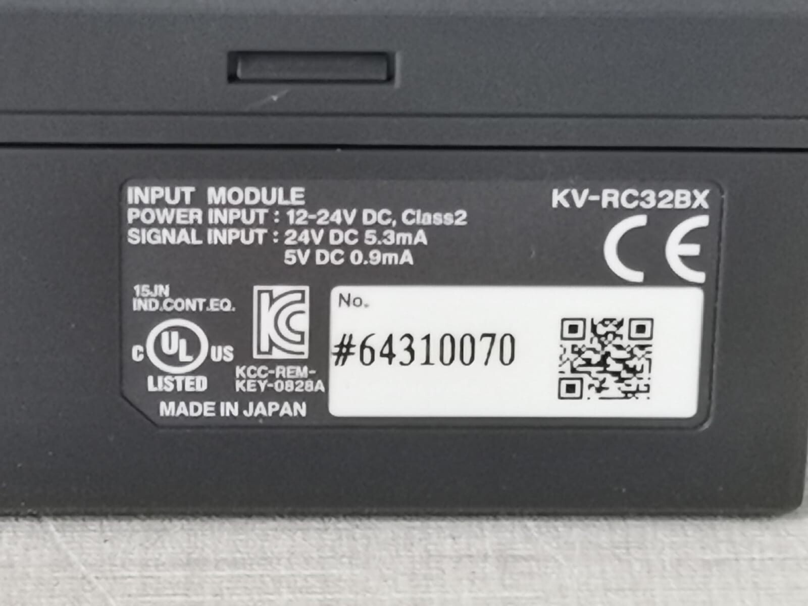 KEYENCE KV-RC32BX KEYENCE KV-RC32BX CC-LINK INPUT MODULE 12-24VDC 6