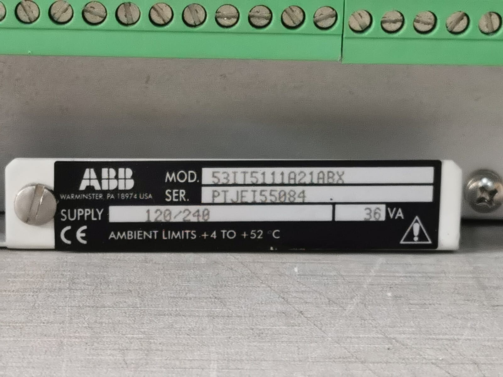 ABB 53IT5111A21ABX ABB 53IT5111A21ABX Process Controller Module 4