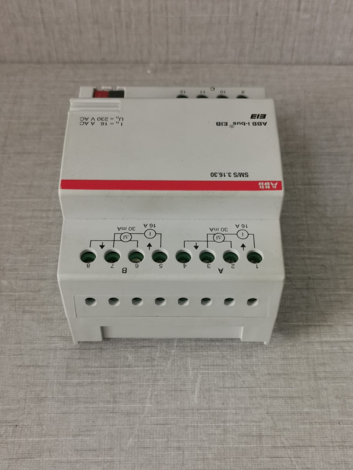 ABB GH Q631 OO34 R0111 ABB i-BUS EIB SM/S 3.16.3O GH Q631 OO34 R0111 CURRENT MODULE 16A O,O3A 7