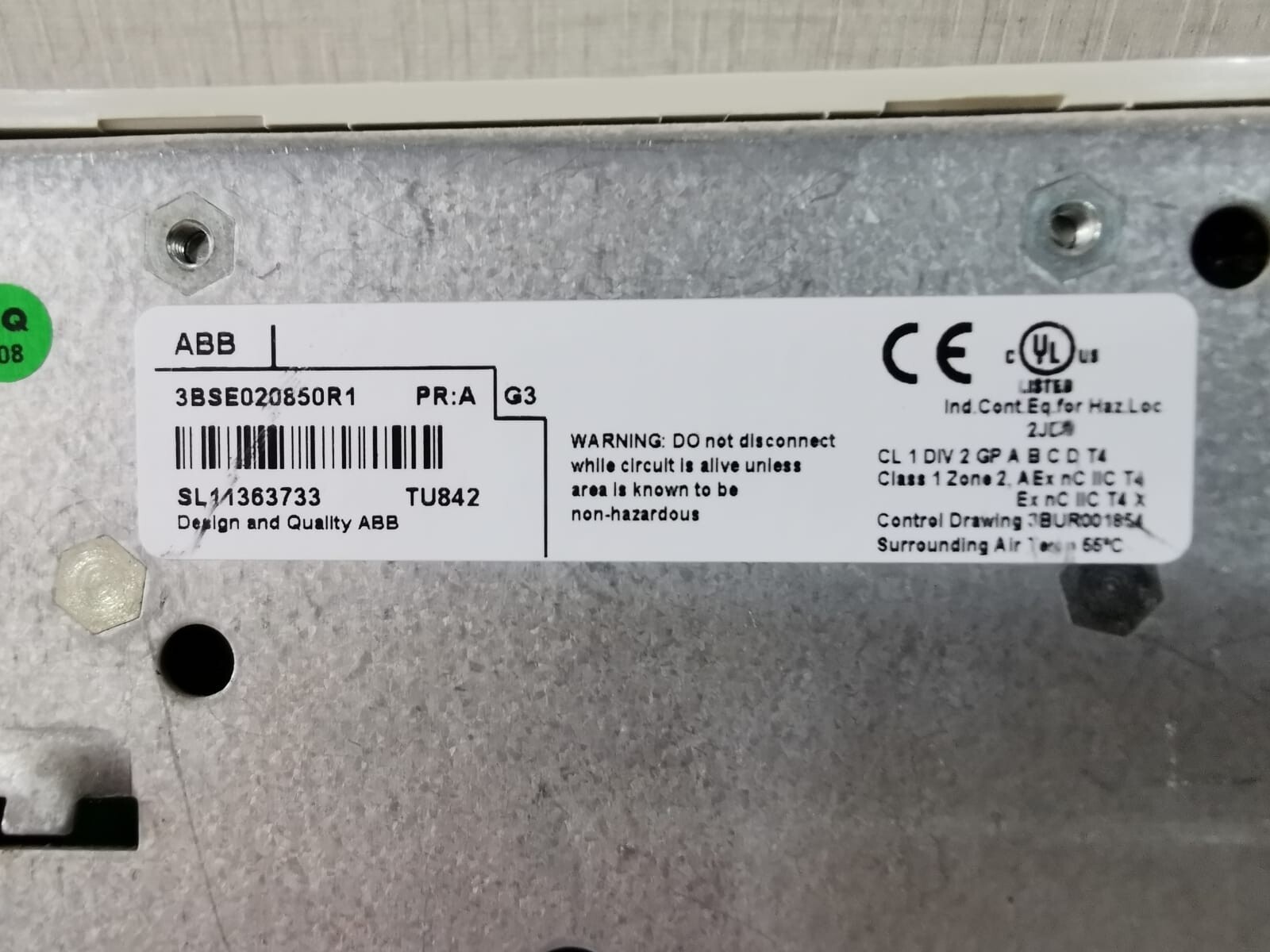 ABB 3BSE045584R1 & ABB 3BSE020850R1 ABB AO845A 3BSE045584R1 with Base ABB 3BSE020850R1 8