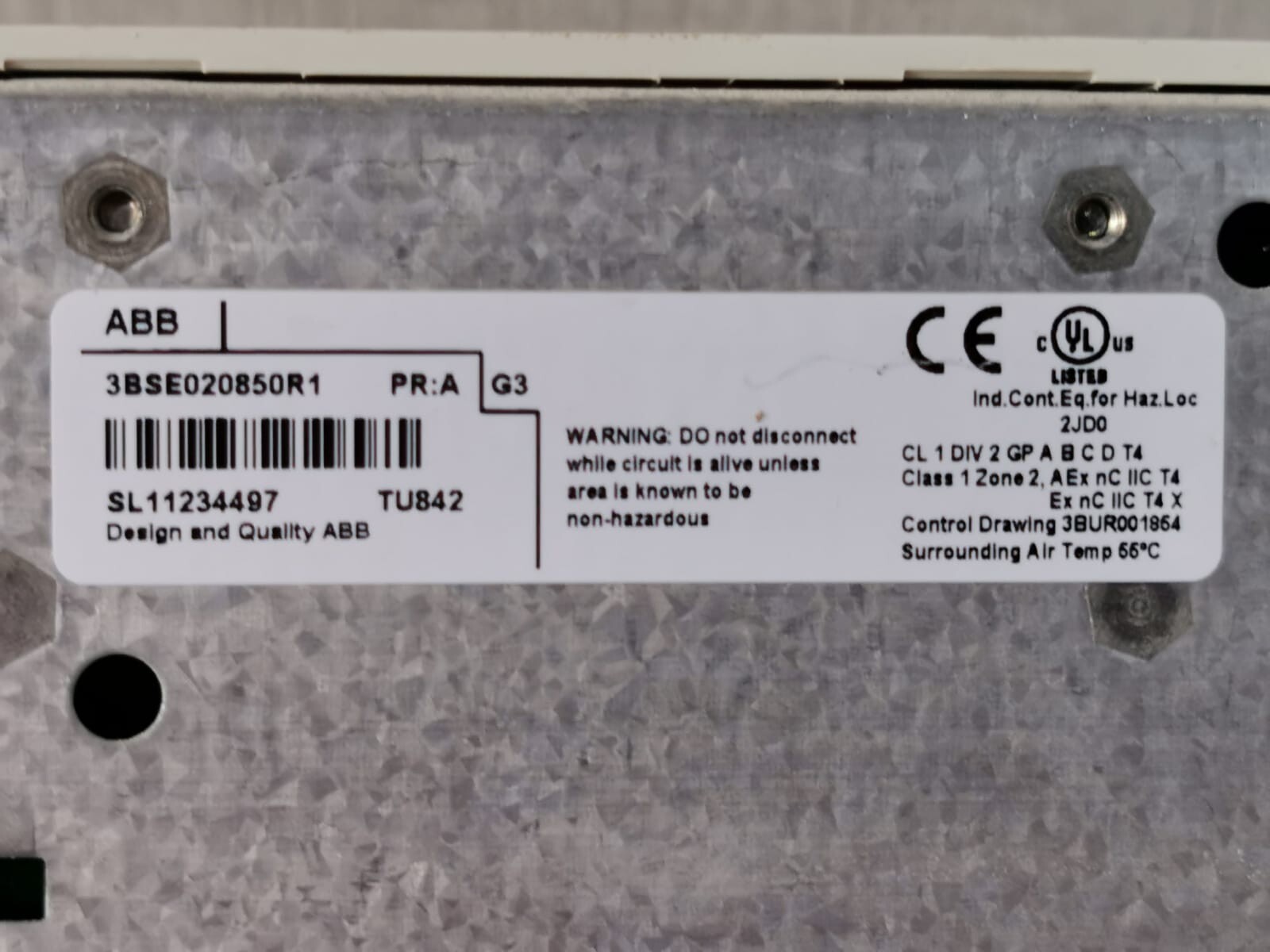 ABB 3BSE020836R1 & 3BSE020850R1 ABB DI840 3BSE020836R1 with Base 3BSE020850R1 9
