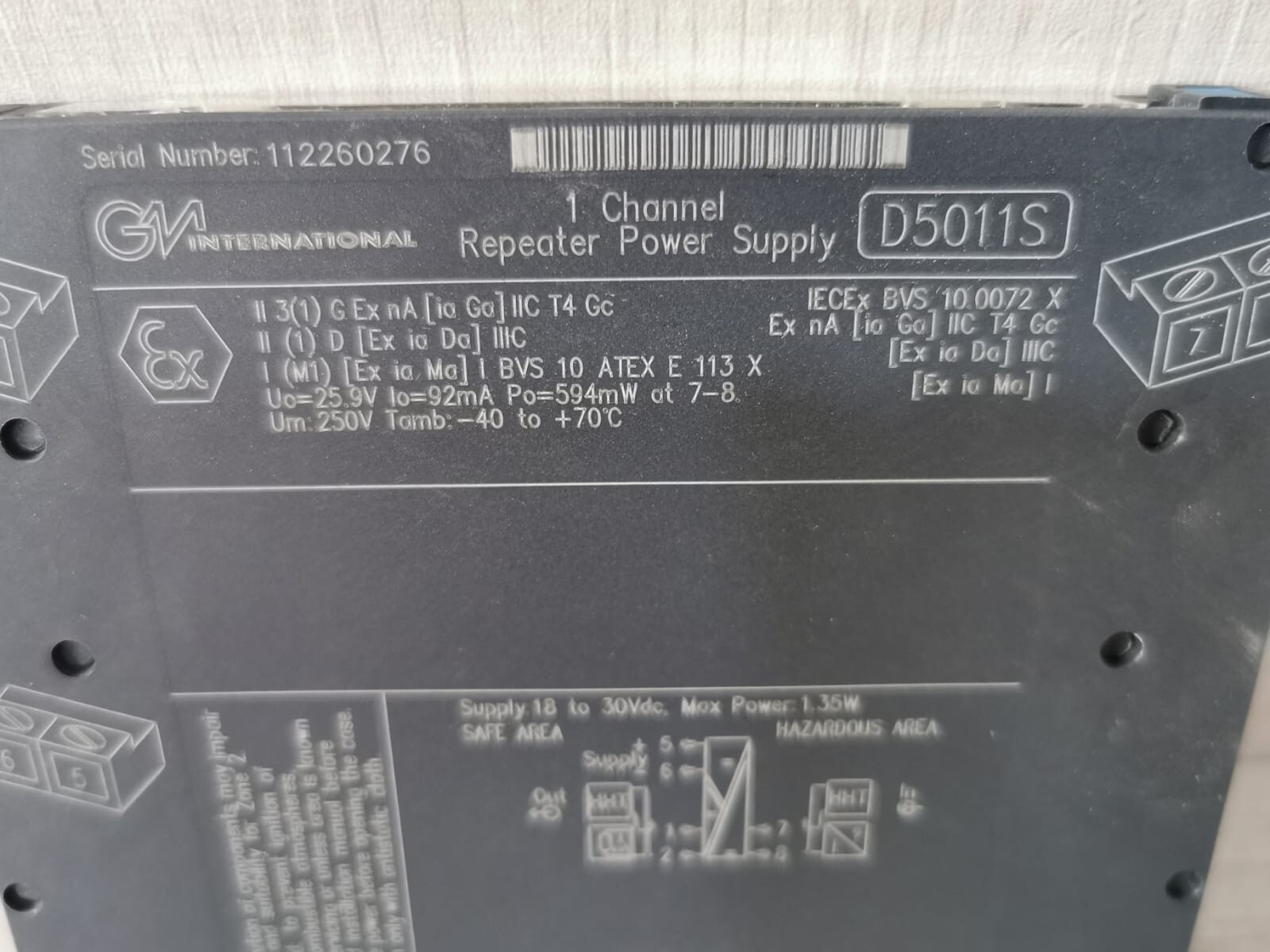 GM INTERNATIONAL D5011S GM INTERNATIONAL D5011S REPEATER POWER SUPPLY MODULE 2