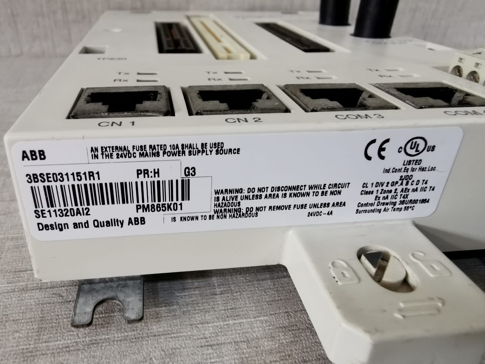 ABB 3BSE018114R1 ABB 3BSE018114R1 MODULE BASE PLATE for TP830 5