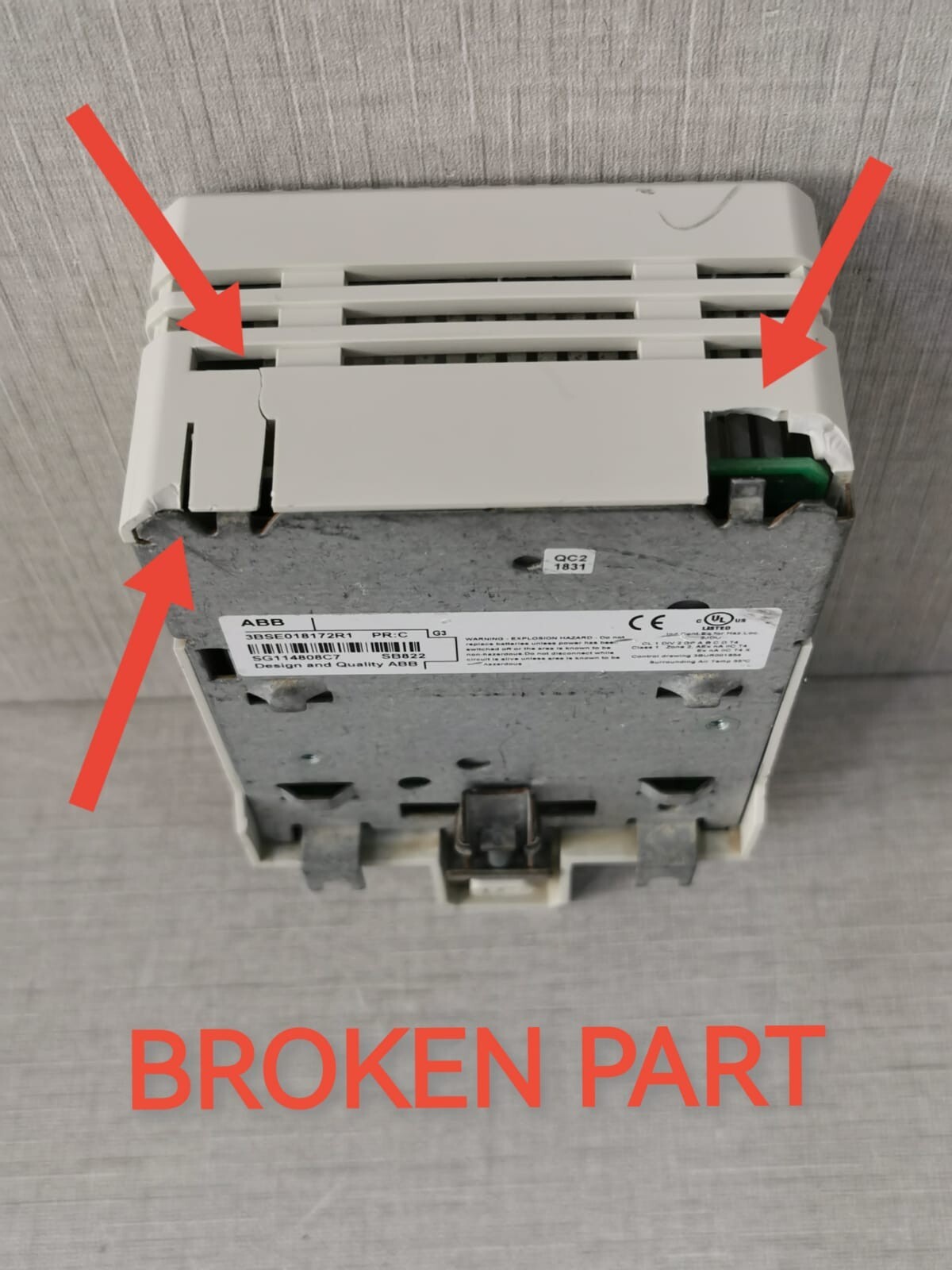 ABB 3BSE018172R1 ABB SB822 3BSE018172R1 Rechargeable Battery Unit 10