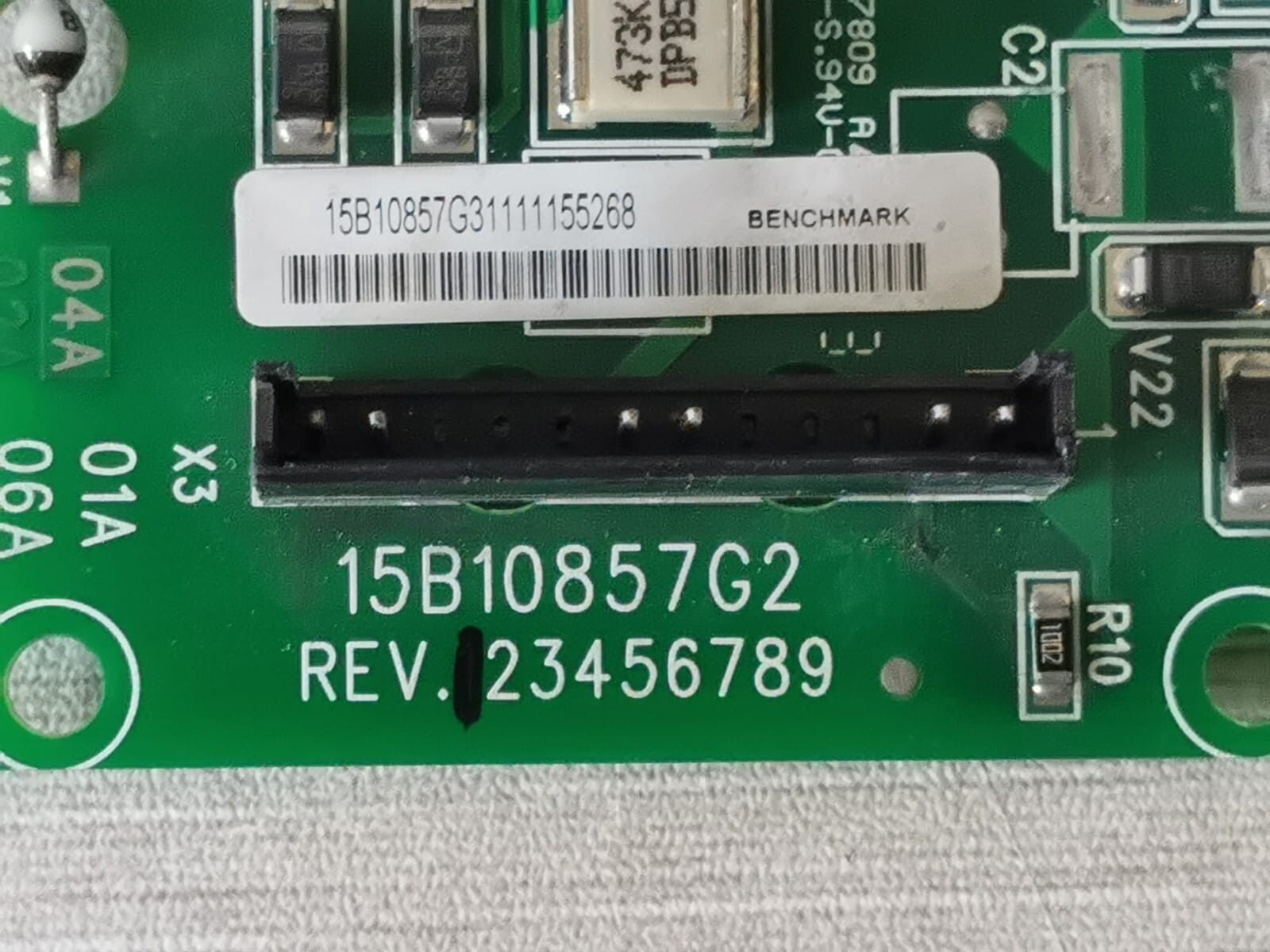 BENCHMARK 15B10857G2 BENCHMARK 15B10857G2 REV. 1 CONTROL BOARD - /Component 2