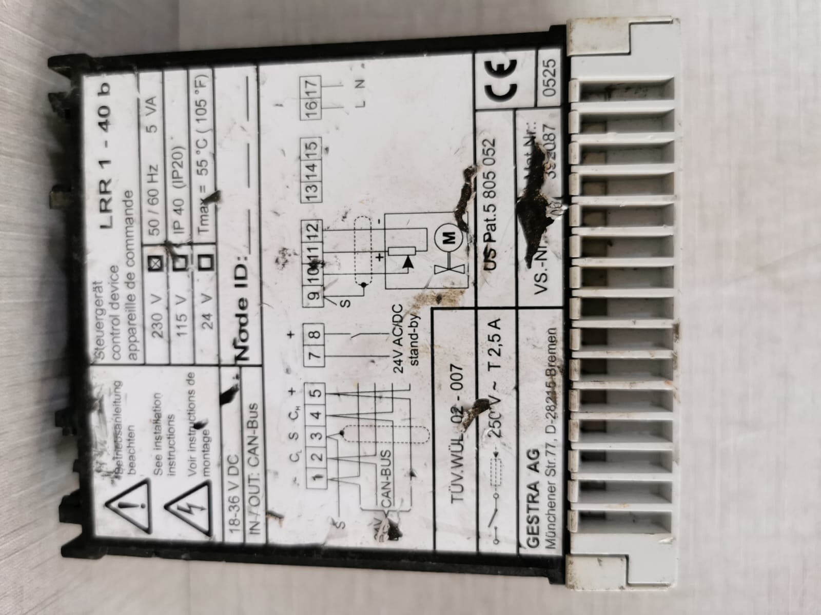 Flowserve LRR 1-40 FLOWSERVE GESTRA LRR 1-40 230 V 6