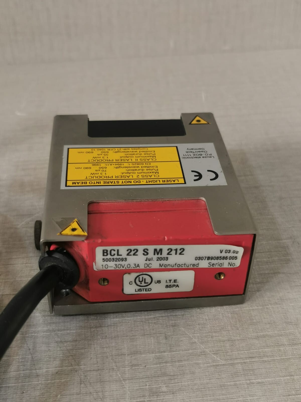 Leuze BCL-22 Leuze Electronics BCL 22 S M 212 / BCL22SM212 Bar Code Reader - W/ UNCLOSED PART 6