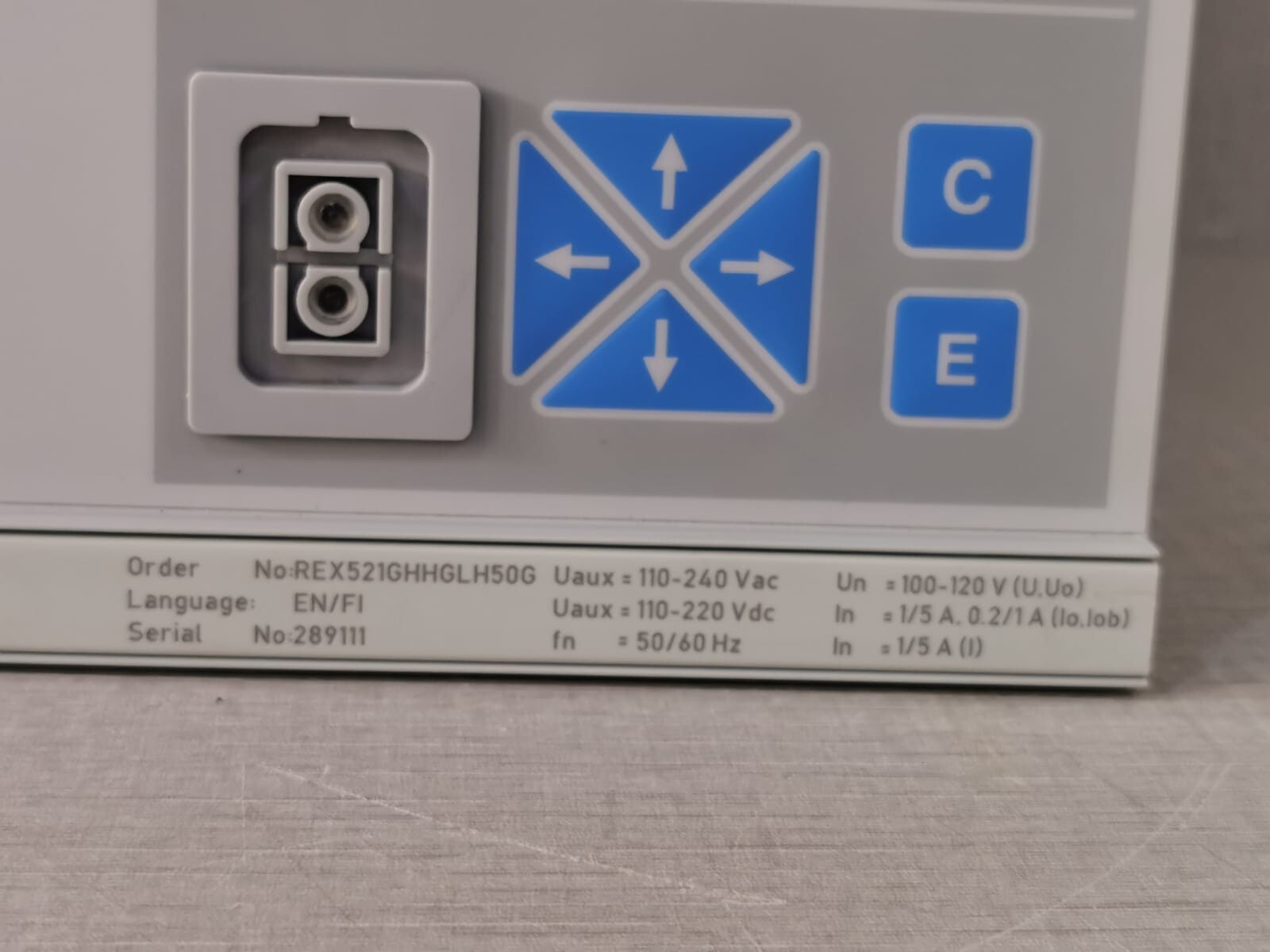 ABB REX521GHHGLH50G REX521 ABB REX521GHHGLH50G Motor Protection Relay 3