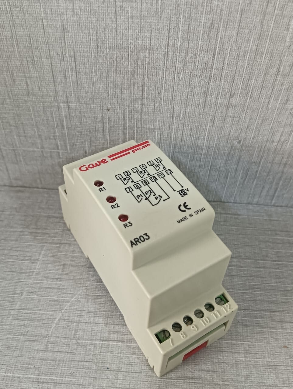 GAVE AR03 GAVE AR03 SIMULTANEOUS ALTERNATING RELAY 3 OUTPUT 7