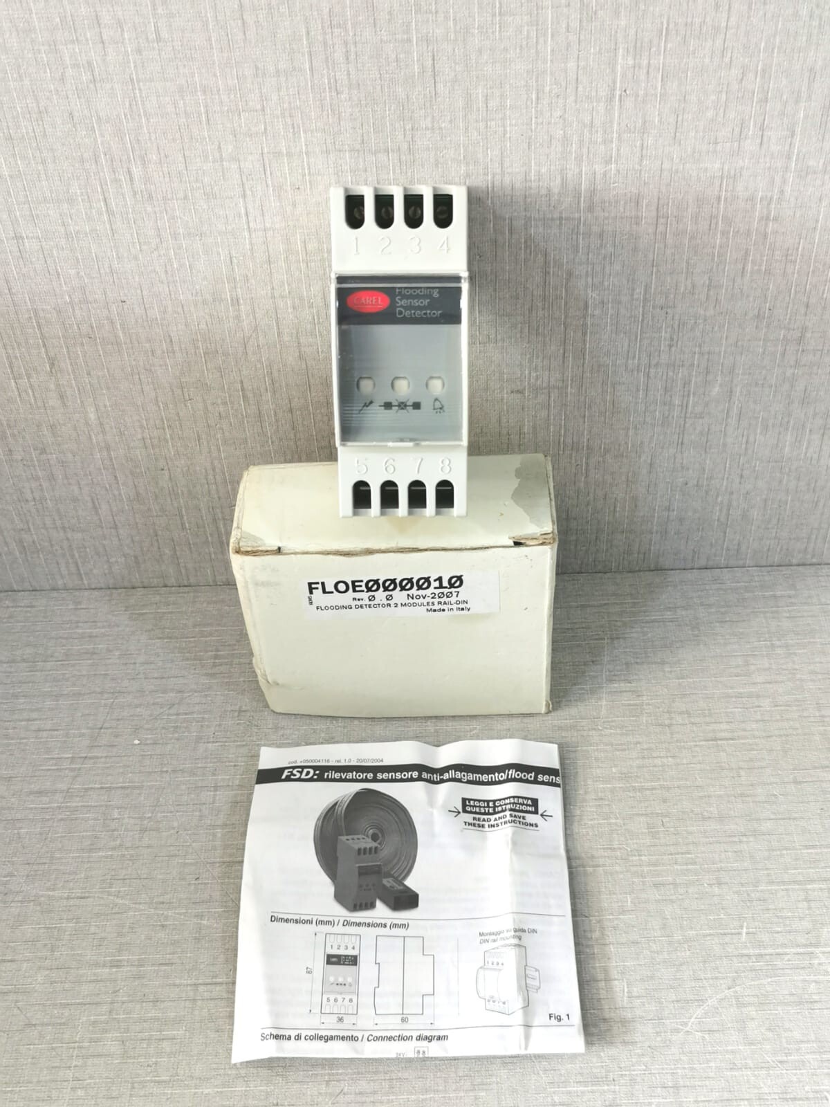 CAREL FLOE000010 FLOODING SENSOR DETECTOR- WITH OLD STOCK BOX