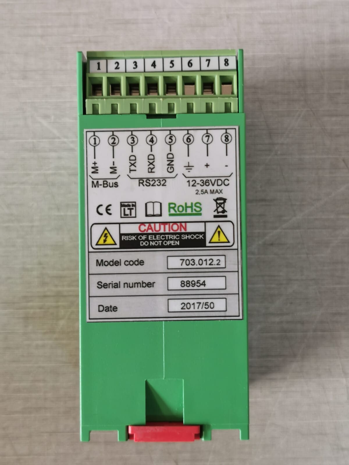 VALSENA 703.012.2 VALSENA M-BUS TO MODBUS CONVERTER MB-250 (RS232) 703.012.2 4