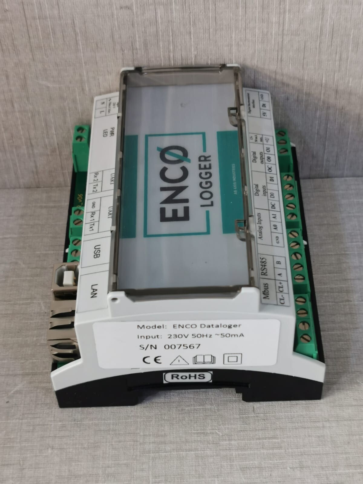 ENCO ENCO-DATALOGER-230V ENCO DataLoger 230V, 50Hz, 50mA 8