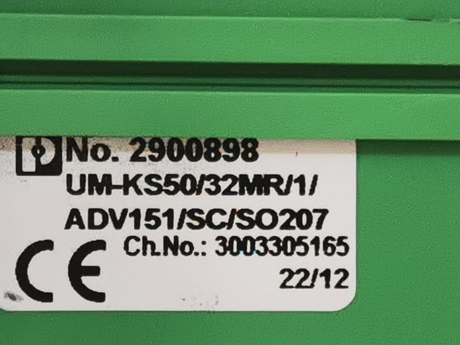 Phoenix Contact KS50/32MR/1/ADV151/SC/SO207 PHOENIX CONTACT UM-KS50/32MR/1/ADV151/SC/SO207 SERIES INTERFACE RELAY MODULE 10