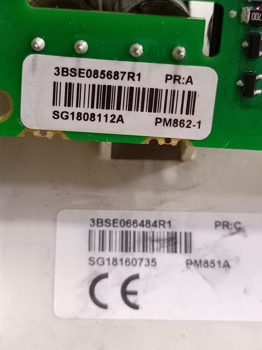 ABB 3BSE085687R1 ABB 3BSE085687R1 PR:A PM862-1 BOARD REMOVED FROM 3BSE066484R1 PR:C PM851A 2