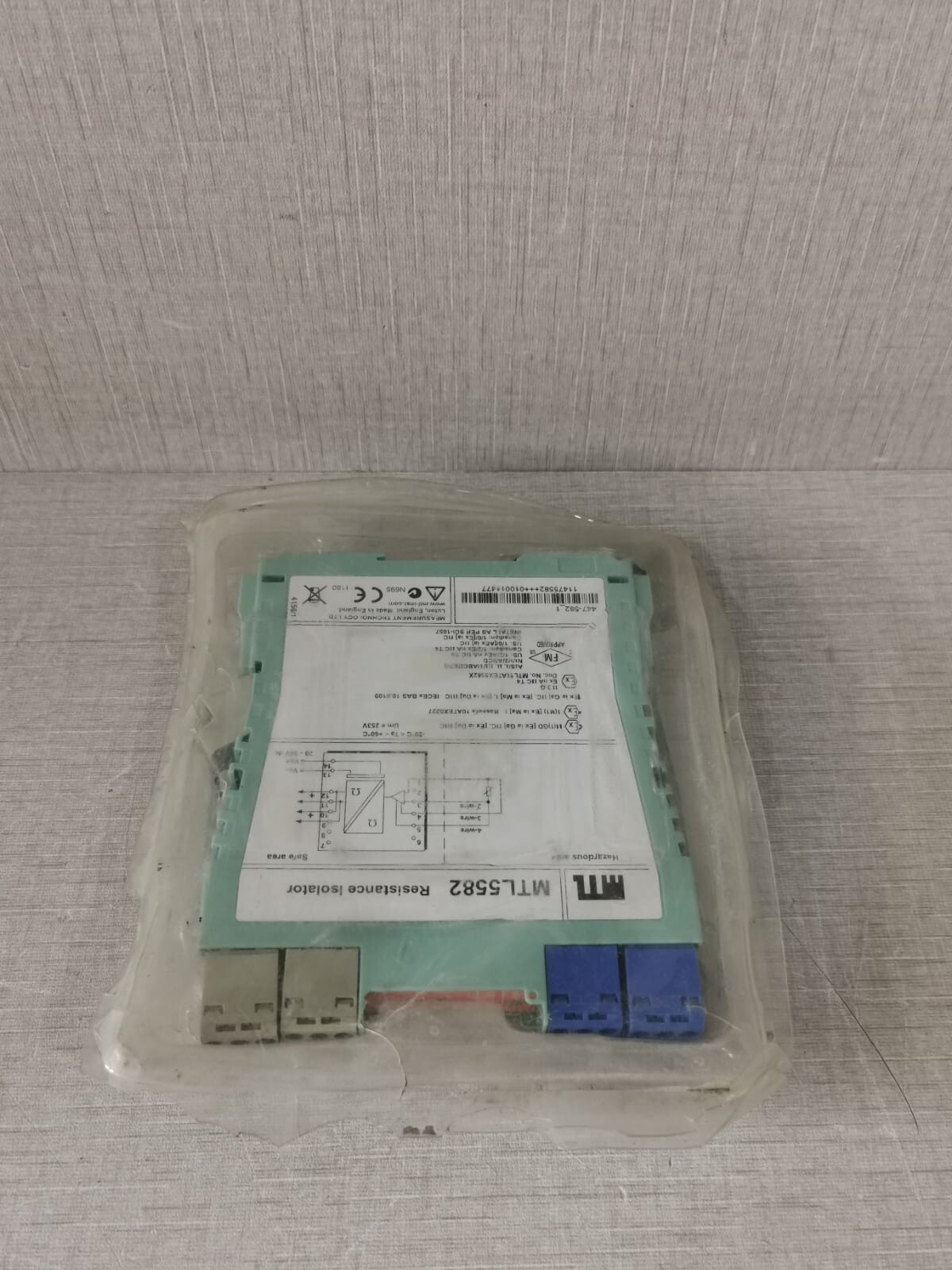 MEASUREMENT TECHNOLOGY MTL5582 MEASUREMENT TECHNOLOGY MTL5582 RESISTANCE ISOLATOR 9