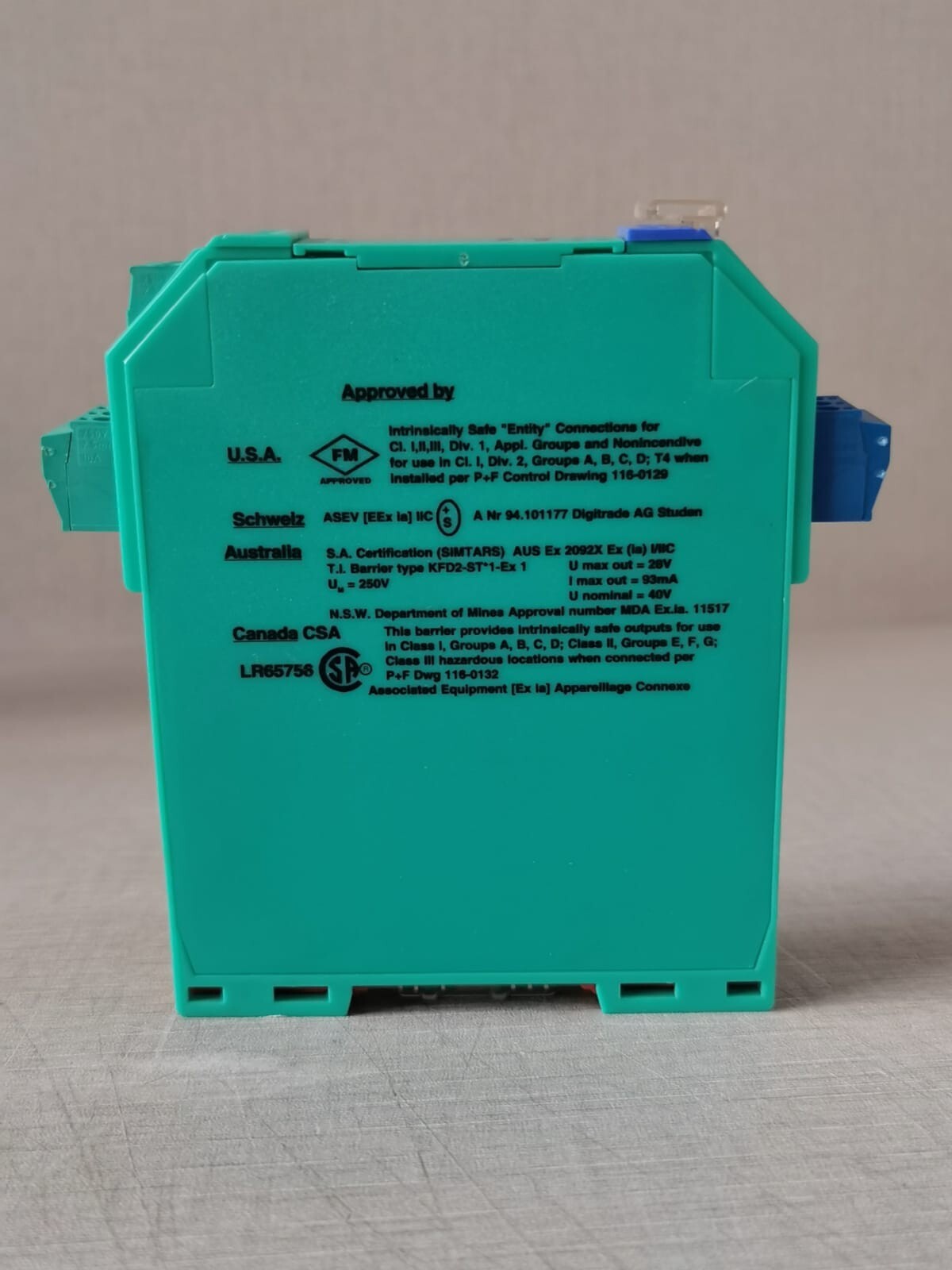 Pepperl+Fuchs 72076 Pepperl+Fuchs KFD2-STC1-Ex1 Smart Transmitter Isolator 72076 5