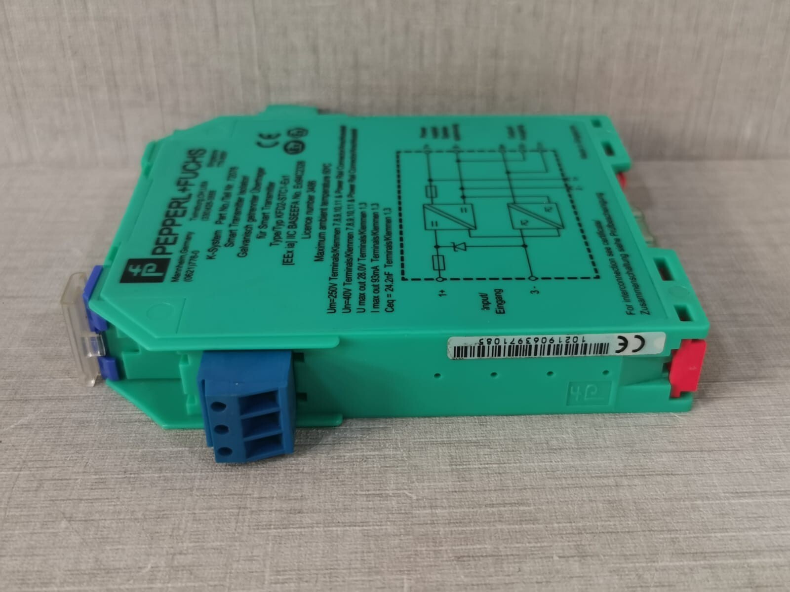 Pepperl+Fuchs 72076 Pepperl+Fuchs KFD2-STC1-Ex1 Smart Transmitter Isolator 72076 8