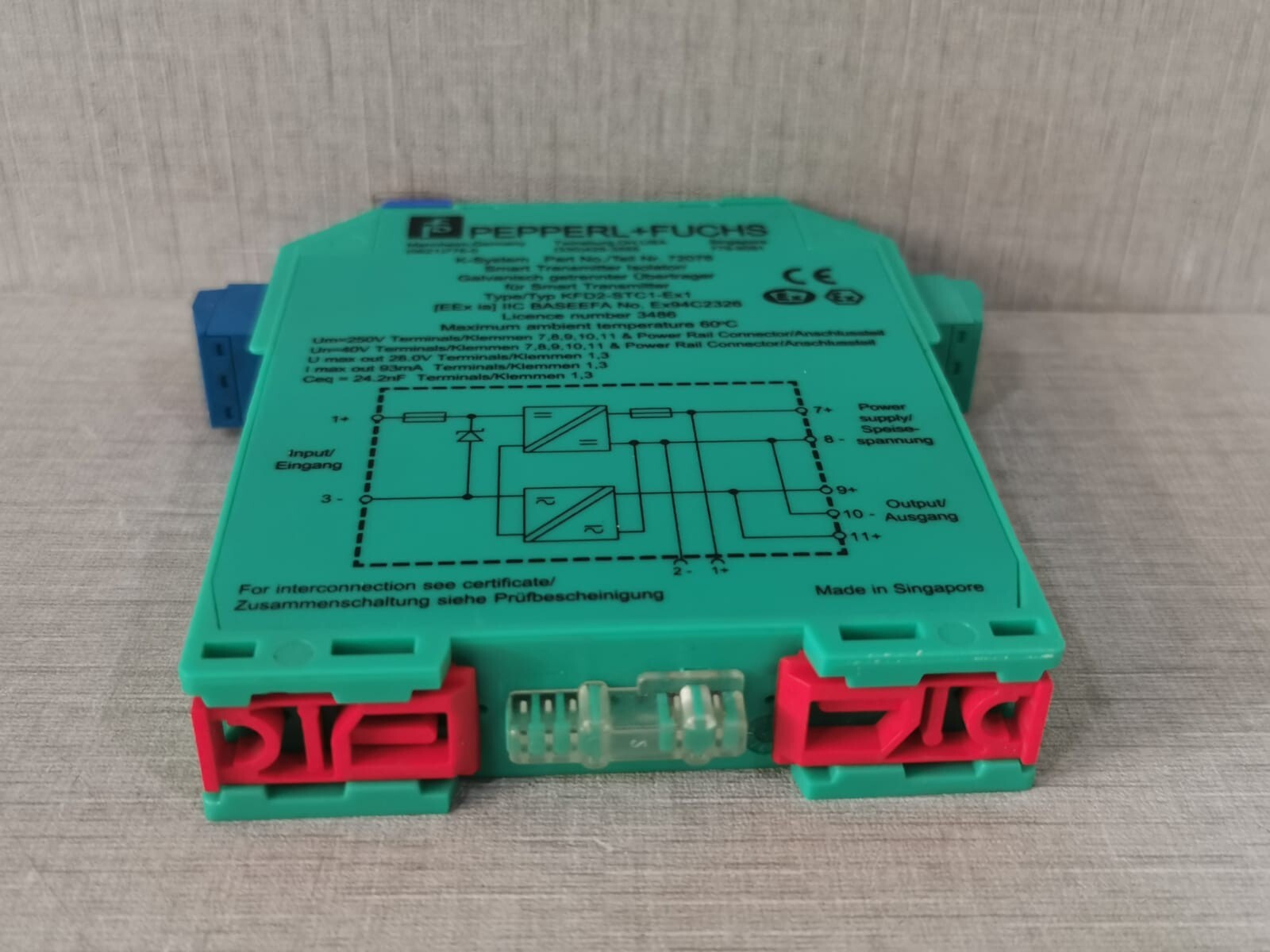 Pepperl+Fuchs 72076 Pepperl+Fuchs KFD2-STC1-Ex1 Smart Transmitter Isolator 72076 9