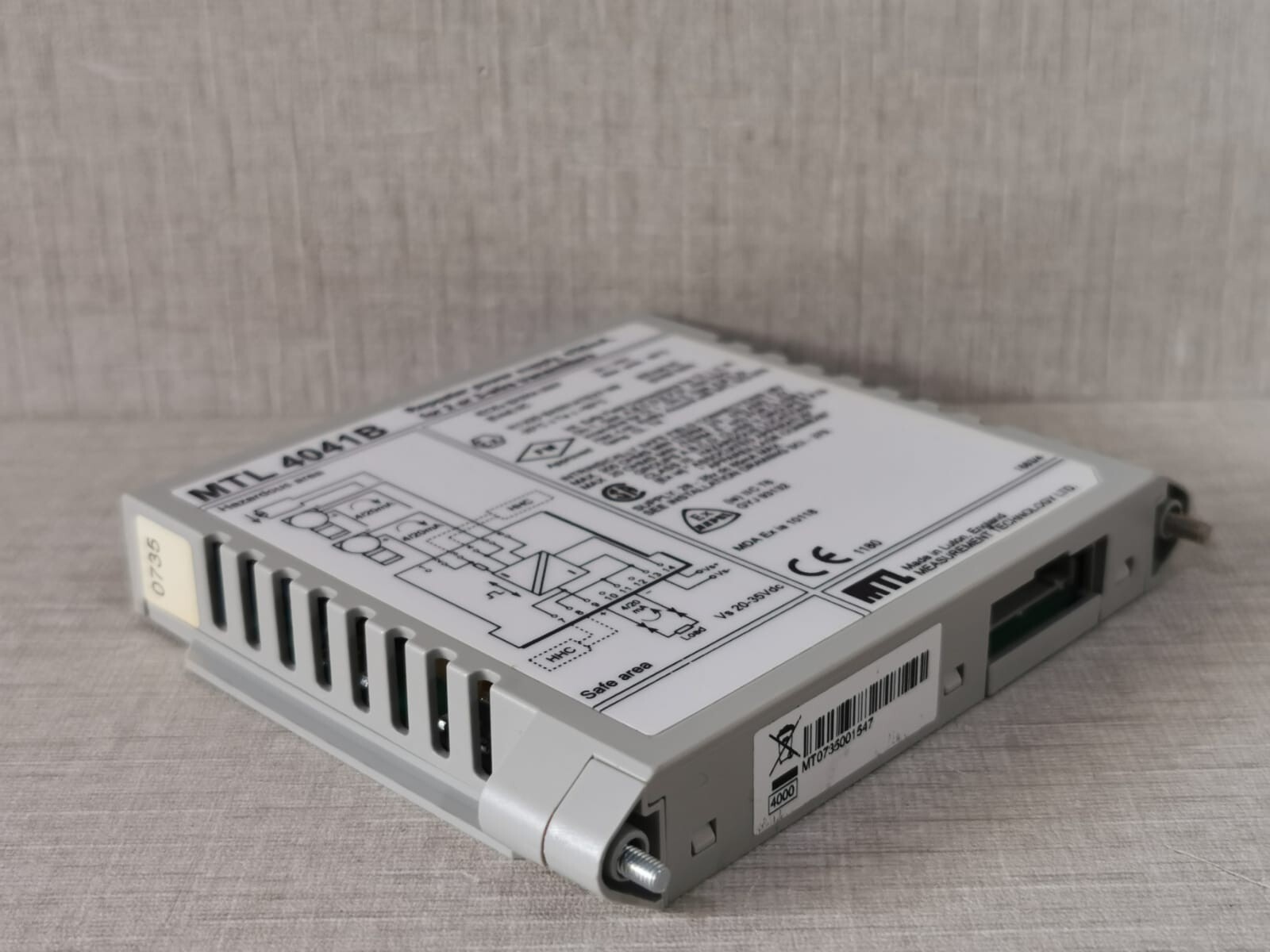MTL MTL 4041B MTL 4041B REPEATER POWER SUPPLY,4/20mA, FOR 2 OR 3 WIRE TRASMITTERS 9