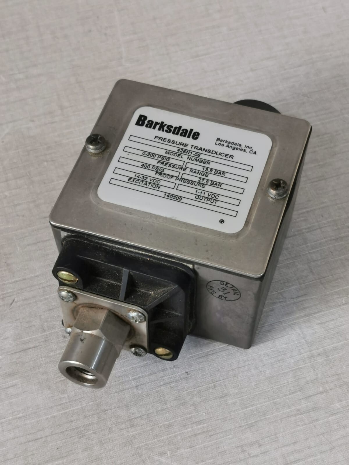 Barksdale 426N1-06 Barksdale 426N1-06 Pressure Transducer 4