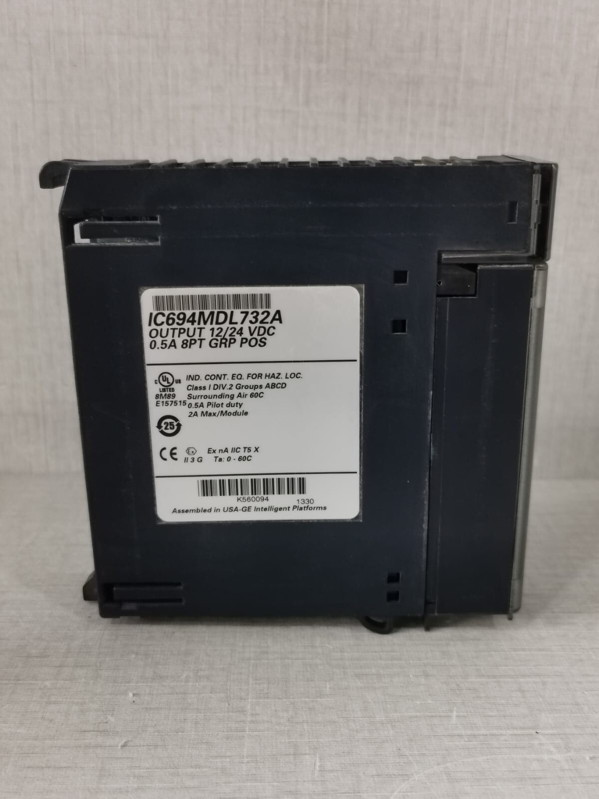 GE Fanuc IC694MDL732A GE FANUC IC694MDL732A OUTPUT 12/24 VDC 0.5 8PT MODULE 5