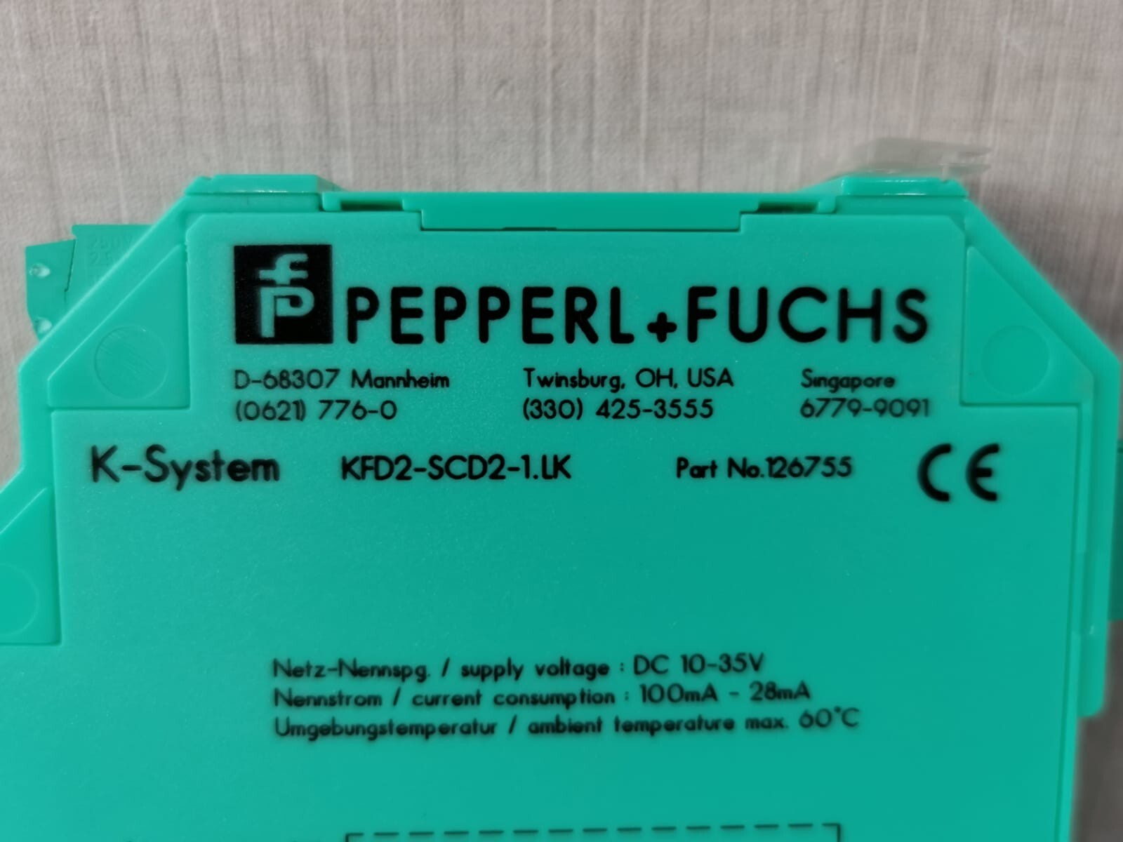 Pepperl+Fuchs KFD2-SCD2-1.LK Pepperl+Fuchs KFD2-SCD2-1.LK Smart Current Driver P/n: 126755 2
