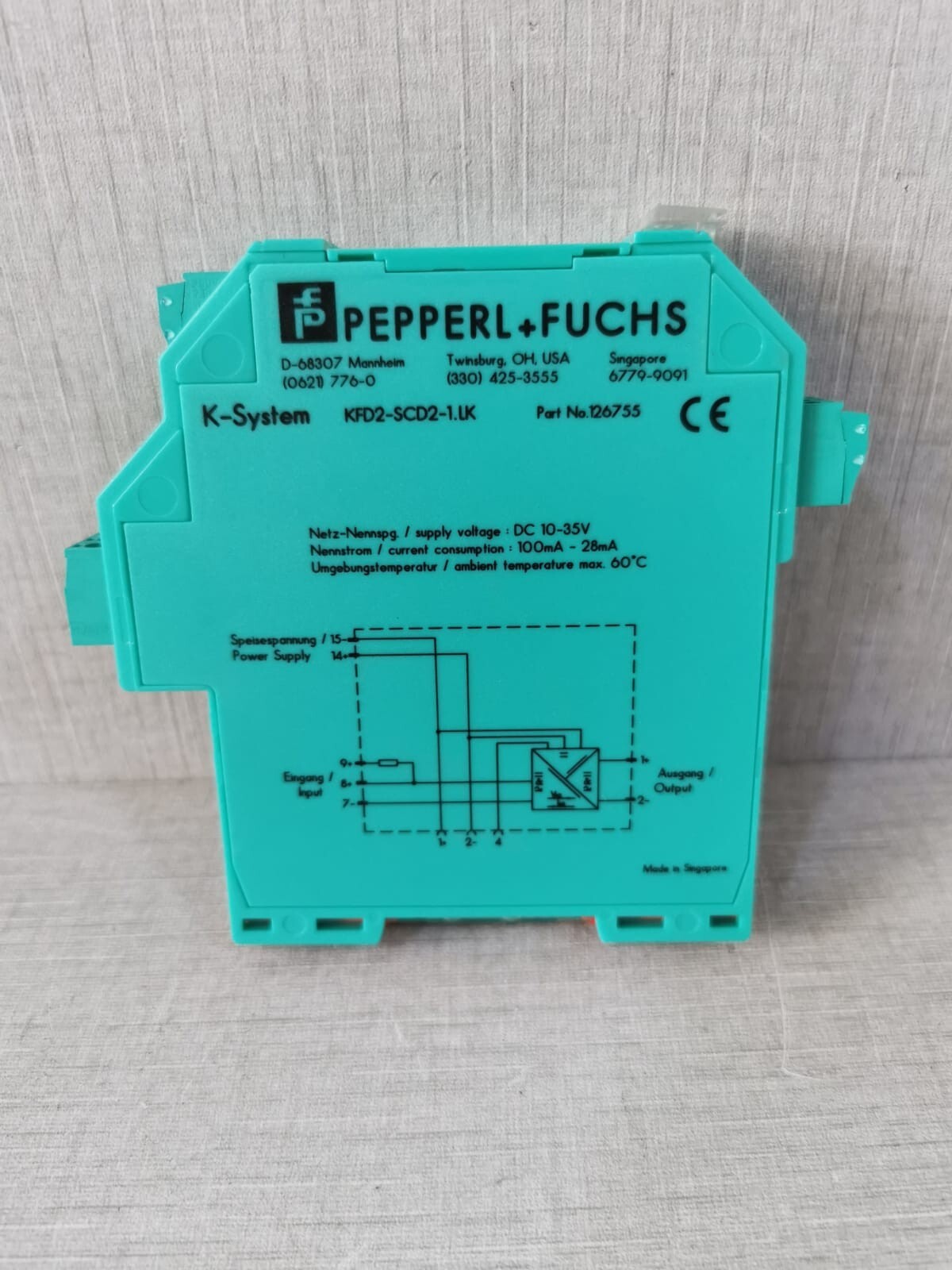 Pepperl+Fuchs KFD2-SCD2-1.LK Pepperl+Fuchs KFD2-SCD2-1.LK Smart Current Driver P/n: 126755 5