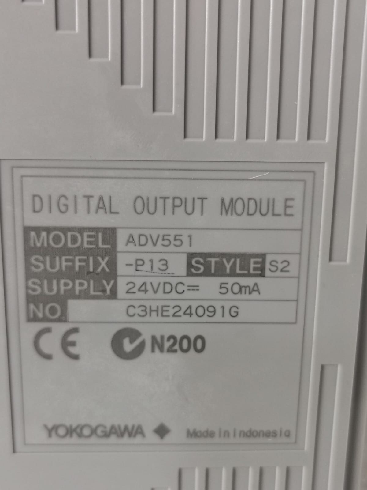 Yokogawa ADV551-P13 YOKOGAWA ADV551-P13 STYLE S2 WITH ATD5S-10 S2 TERMINAL BLOCK 5