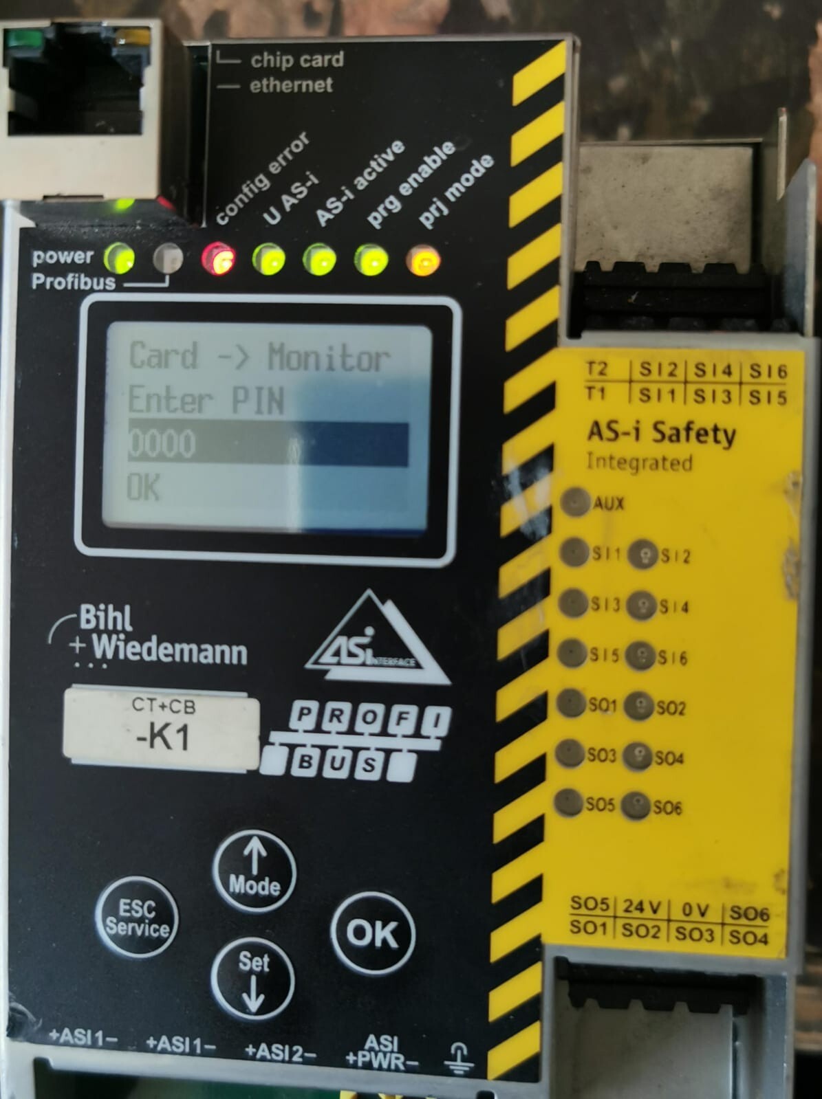 BIHL+WIEDEMANN BWU2822 AS-i 3.0 PROFIBUS GATEWAY 16582 V4.3