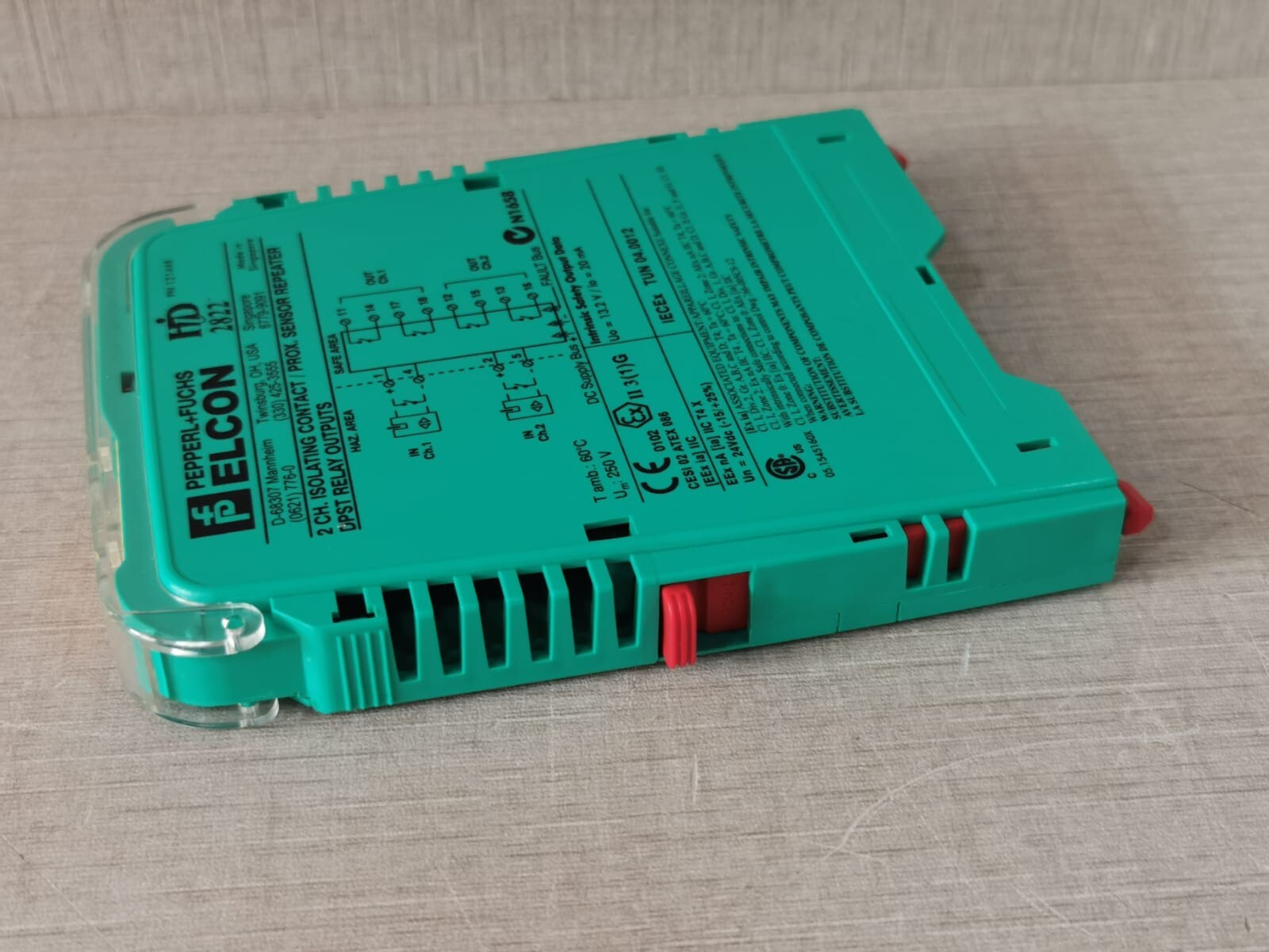 Pepperl+Fuchs HID-2822 PEPPERL+FUCHS ELCON HiD 2822 2 CH. Contact / Proximity Sensor Repeater 121448 8