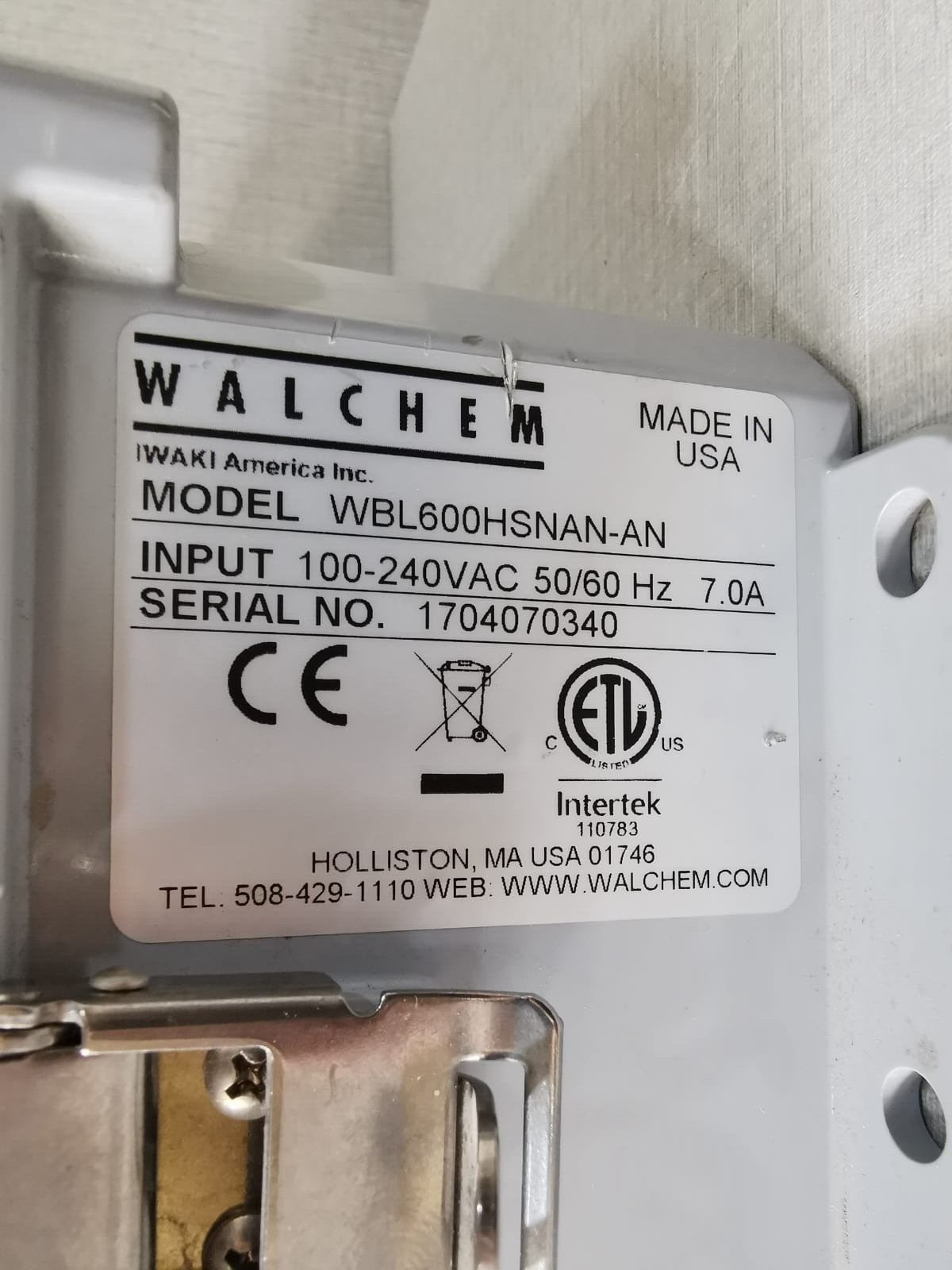 WALCHEM WBL600HSNAN-AN Walchem WBL600HSNAN-AN W600 Series Flow Controller 3