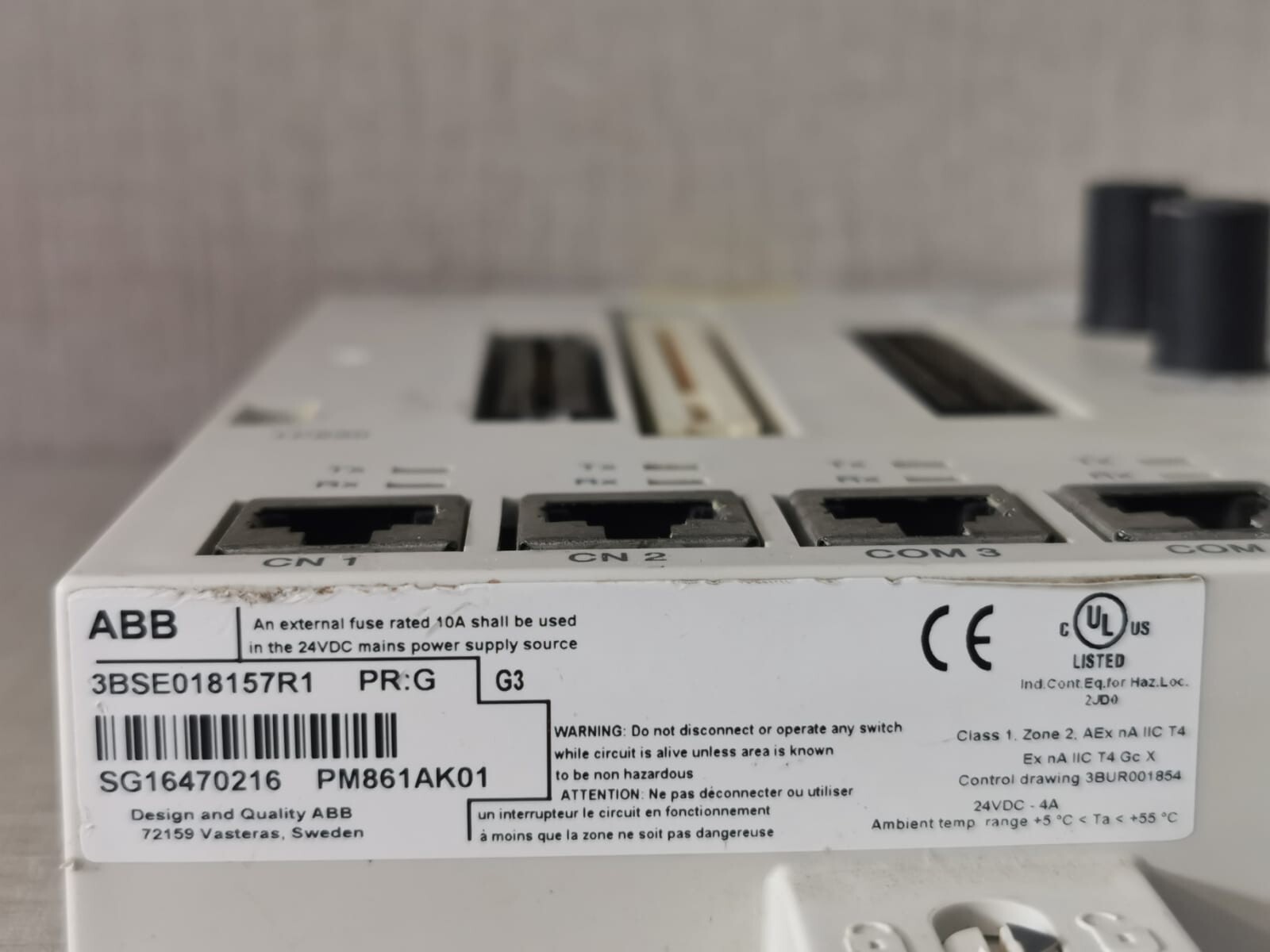 ABB PM861AK01 ABB 3BSE018157R1 PR;G PM861AK01 BASE MODULE 3BSE0181114R1/ TP830 7