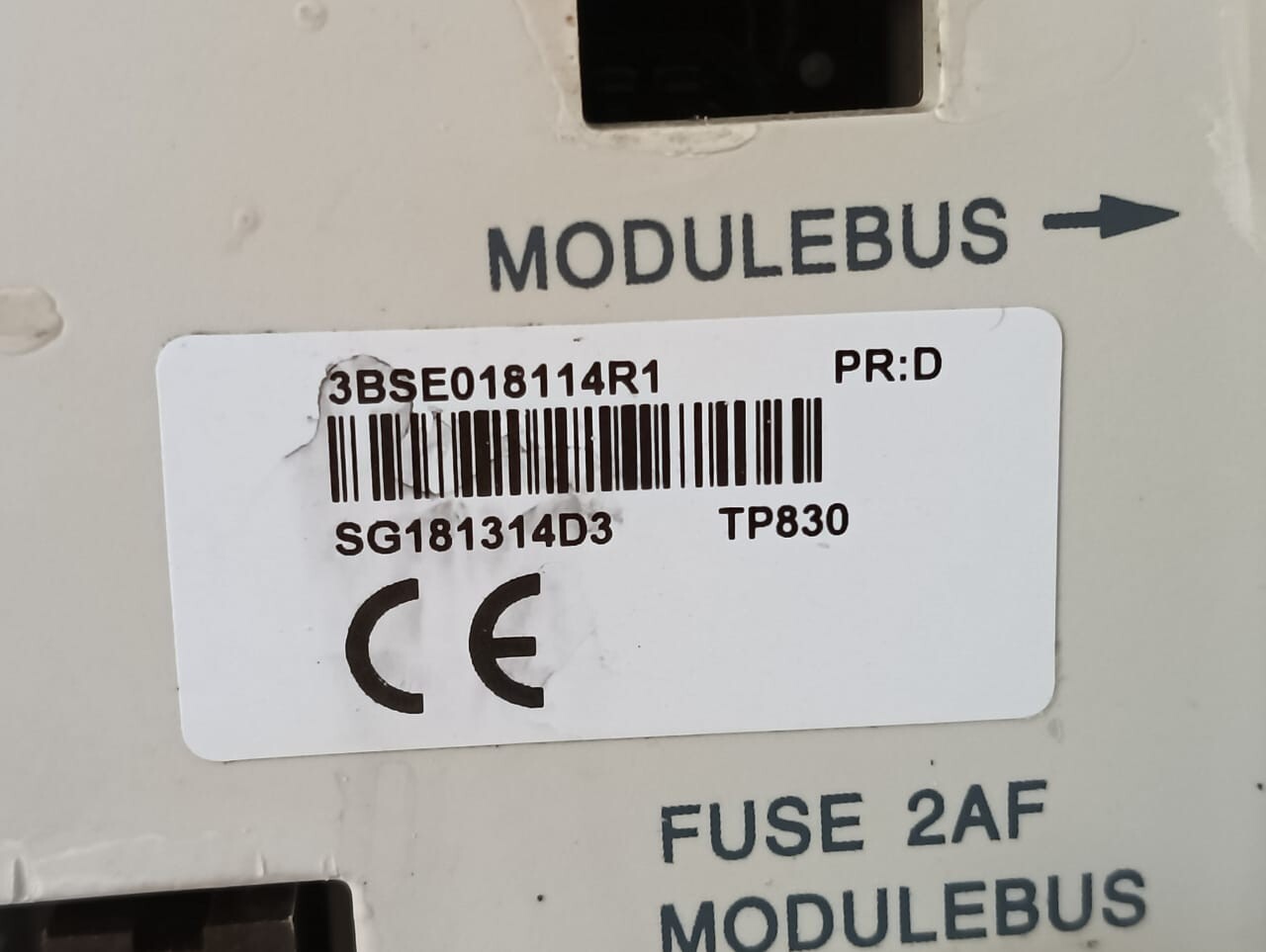 ABB PM851AK01 ABB 3BSE066485R1 PR:C PM851AK01 BASE MODULE 3BSE018114R1 / TP830 2