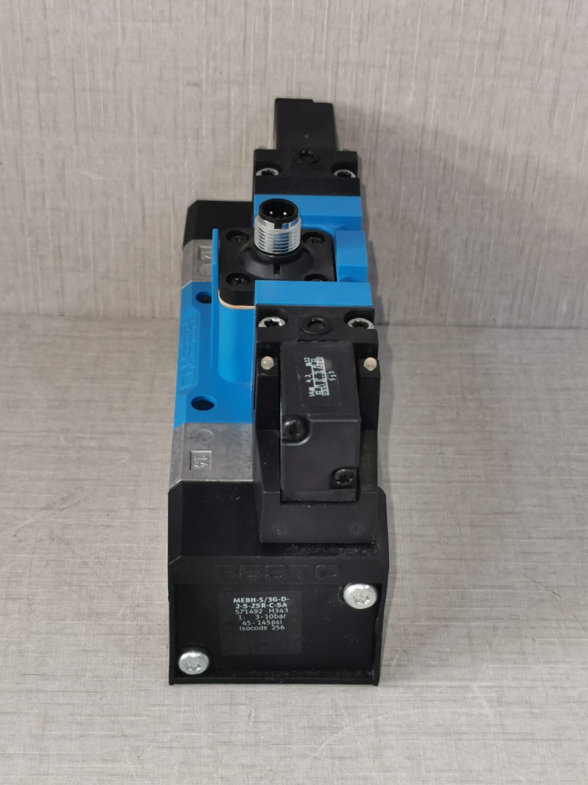 Festo VALVE-571492 FESTO MEBH-5/3G-D-2-S-ZSR-C-SA Solenoid Valve 571492 5