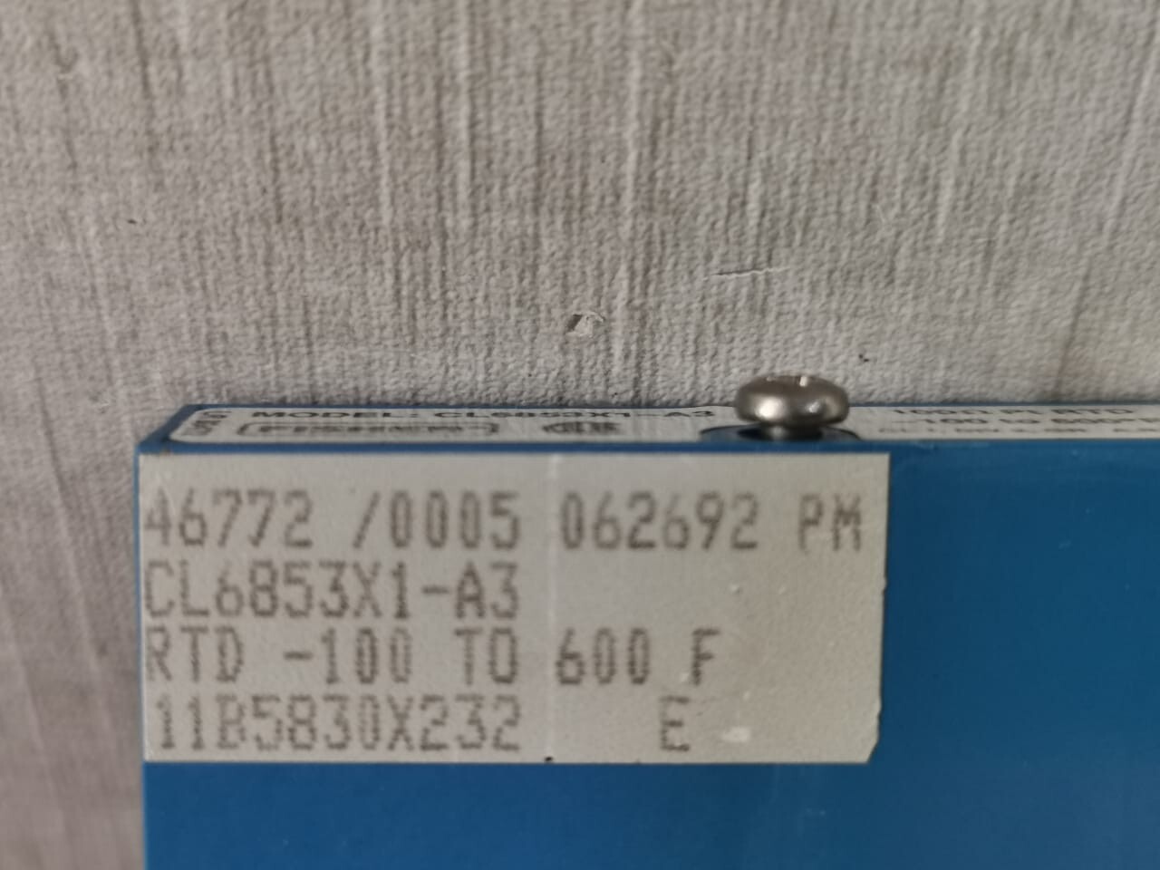 Fisher CL6853X1-A3 FISHER CL6853X1-A3 11B5830X232 E TEMPERATURE DETECTOR 5