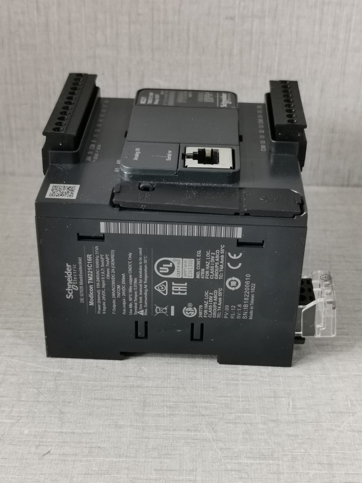 Schneider Electric TM221C16R SCHNEIDER ELECTRIC MODICON TM221C16R PLC MODULE PROGRAMMABLE 8