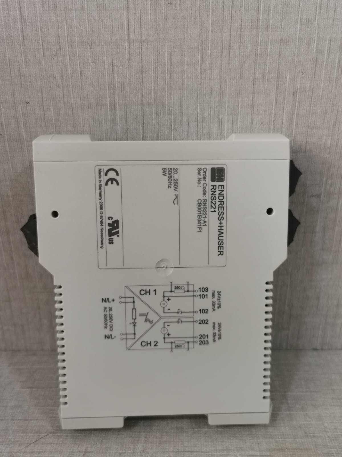 Endress+Hauser RNS221-A1 ENDRESS+HAUSER RNS221 TRANSMITTER SUPPLY RNS221-A1 5