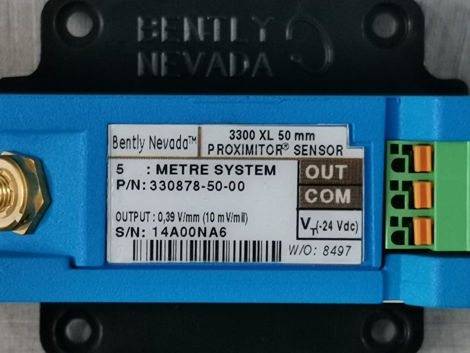 Bently Nevada 330878-50-00 BENTLY NEVADA 3300 XL 50mm PROXIMITOR SENSOR METRE SYSTEM 330878-50-00 3
