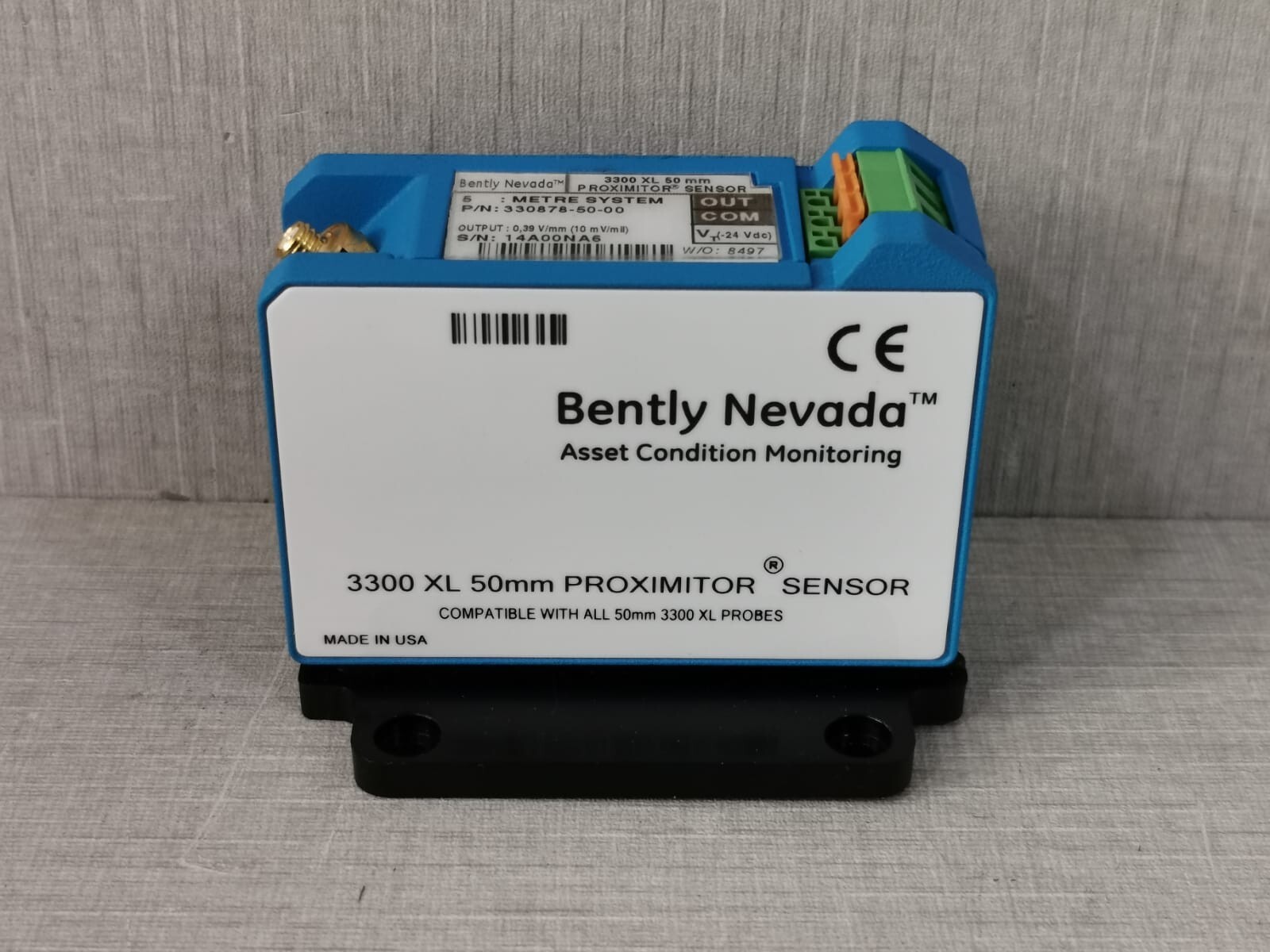 Bently Nevada 330878-50-00 BENTLY NEVADA 3300 XL 50mm PROXIMITOR SENSOR METRE SYSTEM 330878-50-00 6