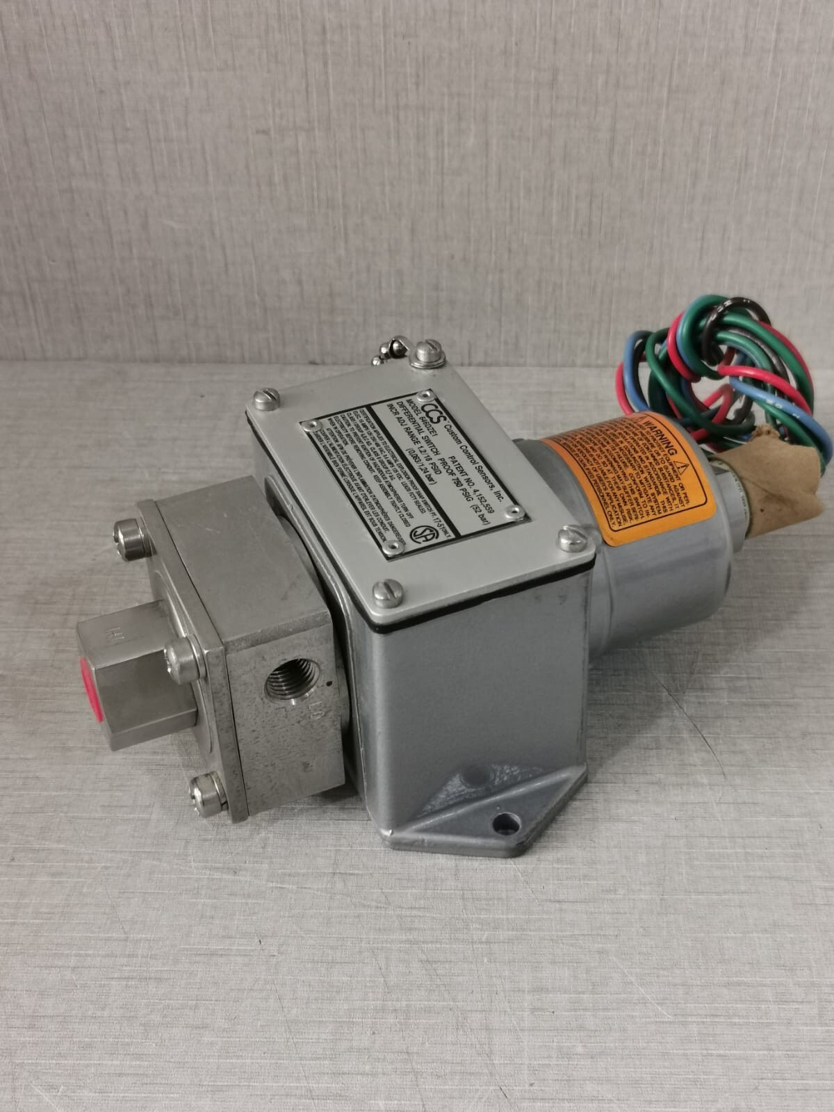 CCS PROOF-750 CCS 646DZE1 DIFFERENTIAL SWITCH PROOF 750 PSIG 52BAR 3