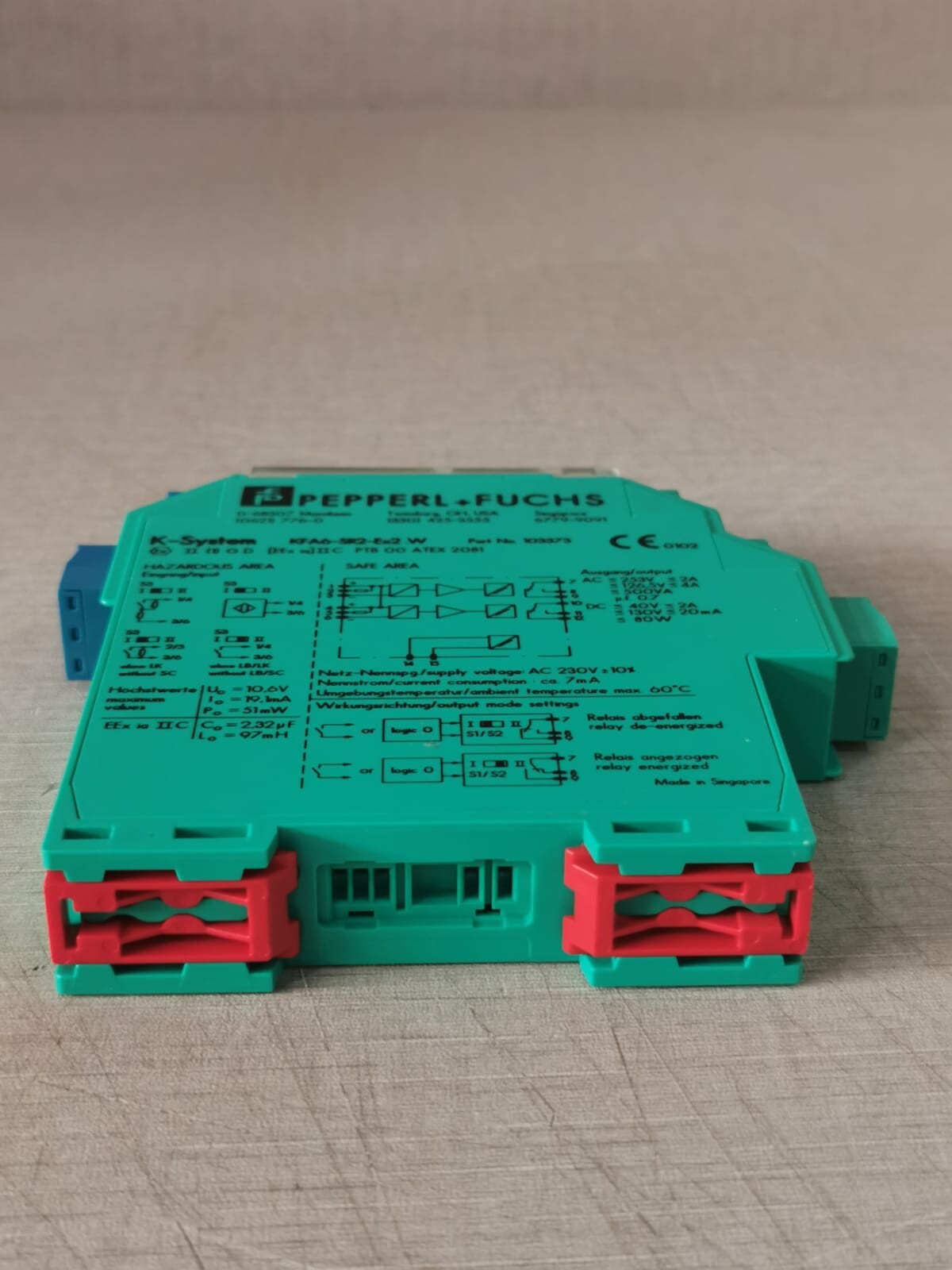 Pepperl+Fuchs KFA6-SR2-EX2.W Pepperl+Fuchs KFA6-SR2-Ex2.W Switch Amplifier 103373 10